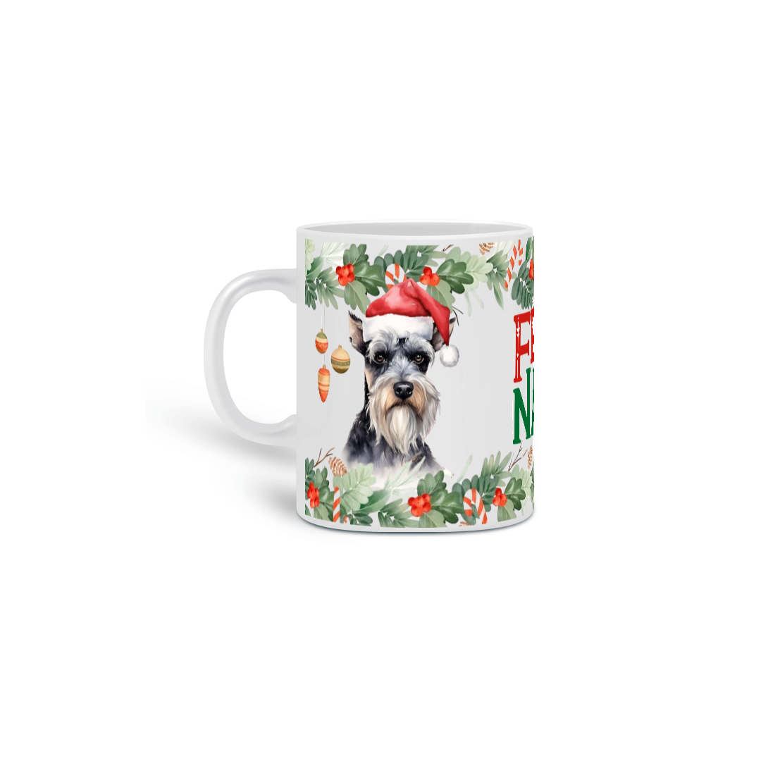 Caneca Natal - Schnauzer 