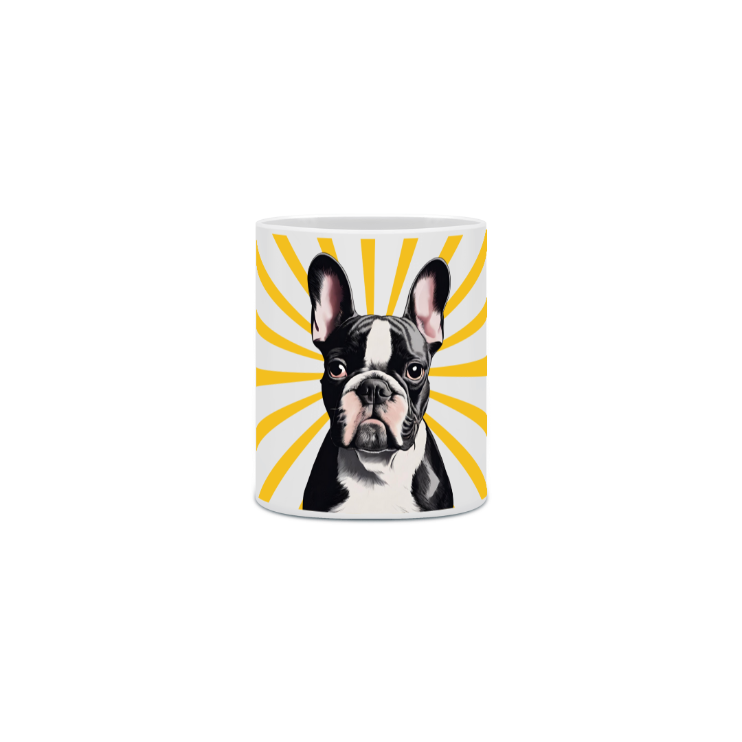 Caneca Bulldog Listra Amarela