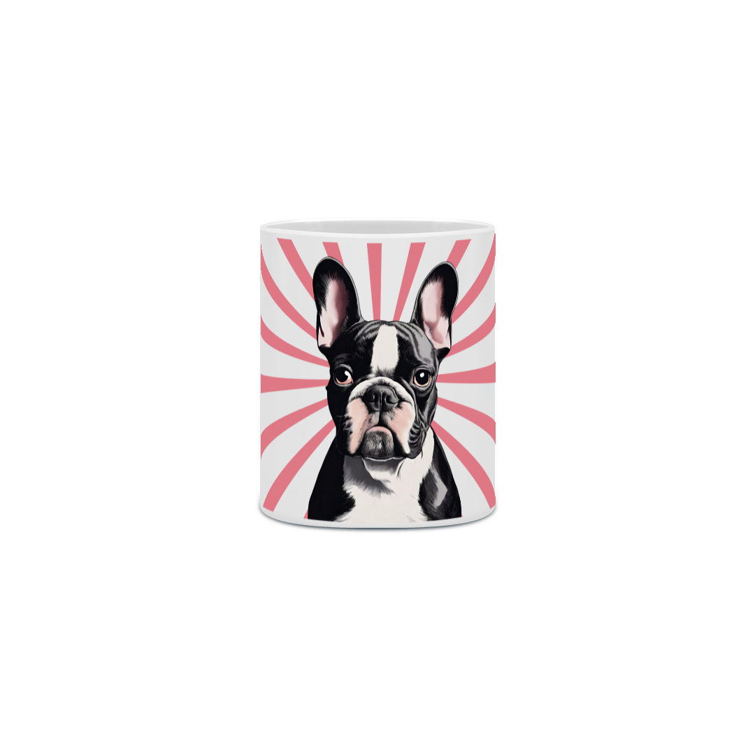 Caneca Bulldog Listra Rosa