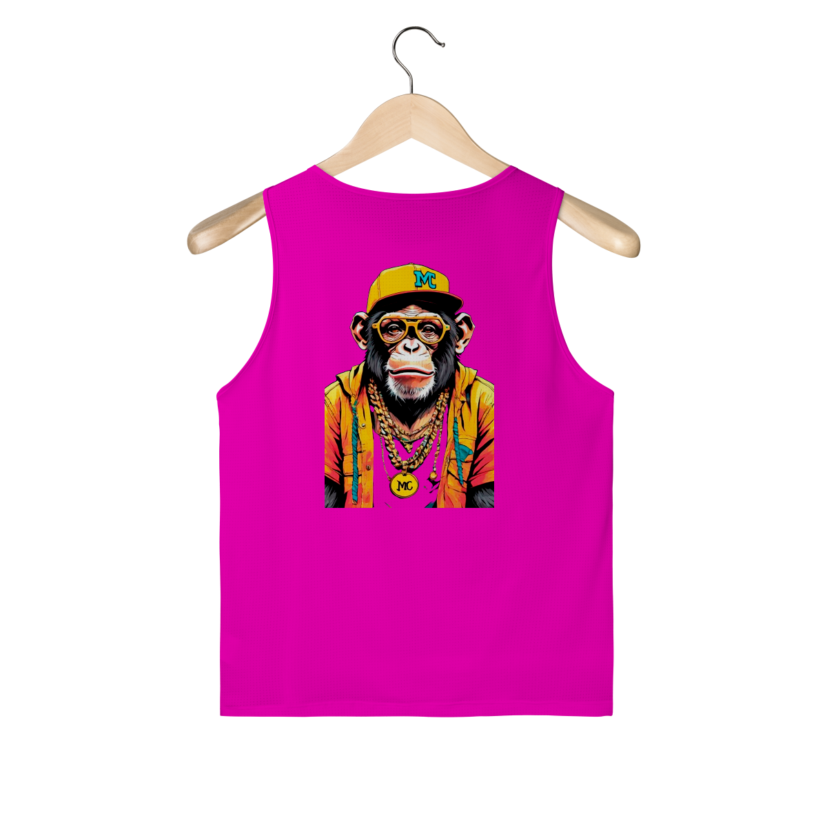 Nome do produto: Regata Masculina Chimpa - Logo Clara