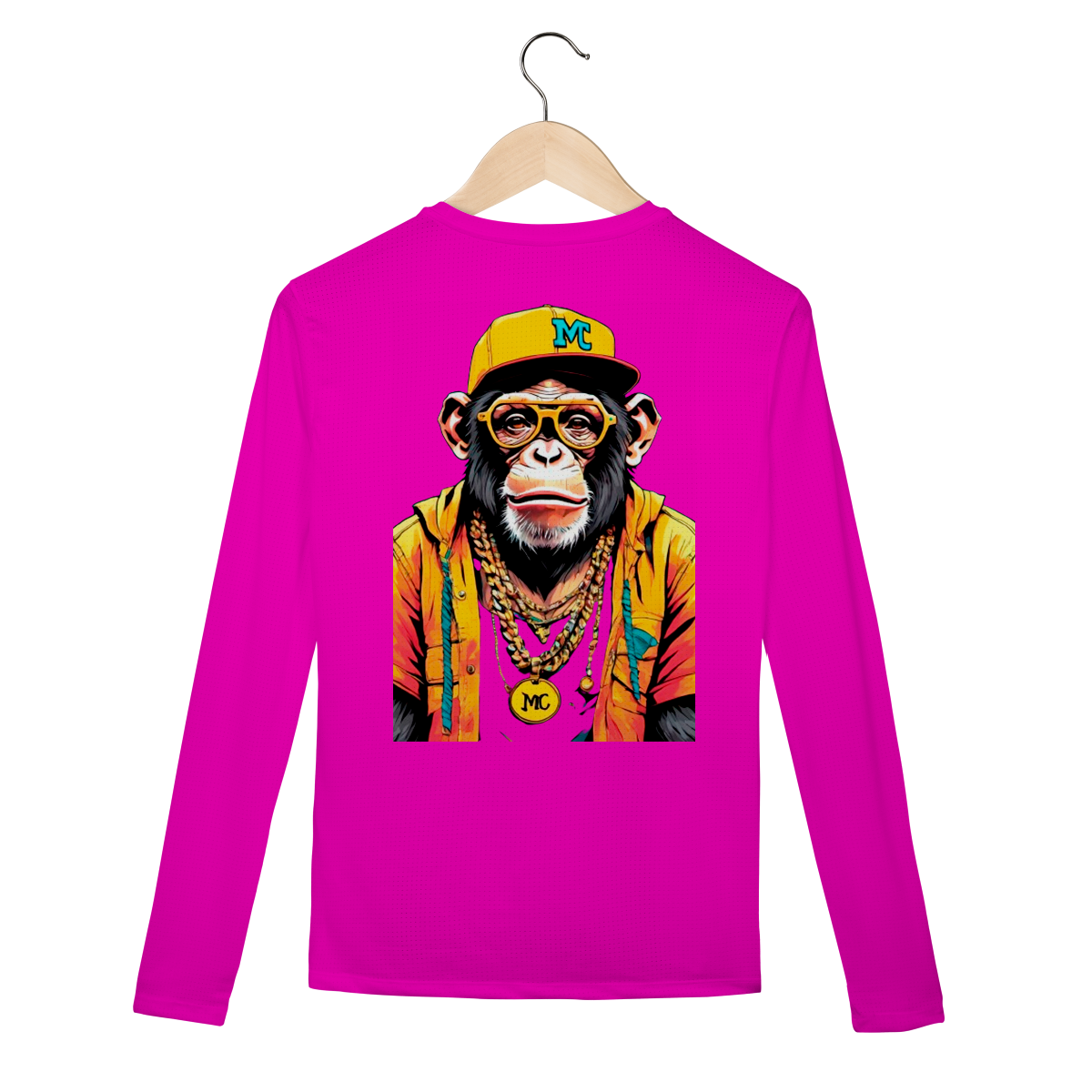 Nome do produto: Manga Longa Sport Chimpa - Logo Clara