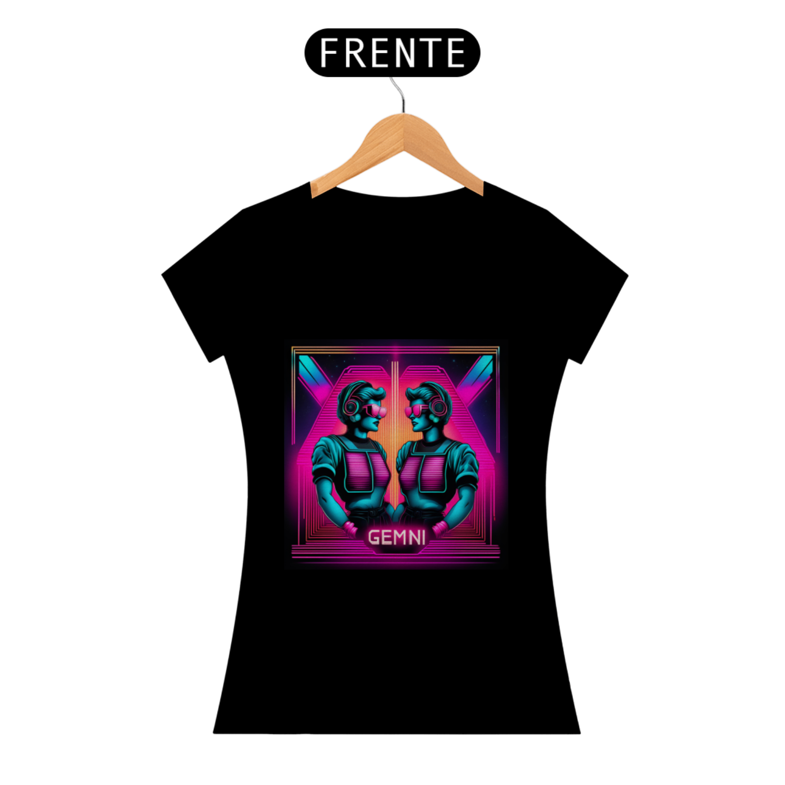 Nome do produto: Camiseta Feminina Signo de Gêmeos