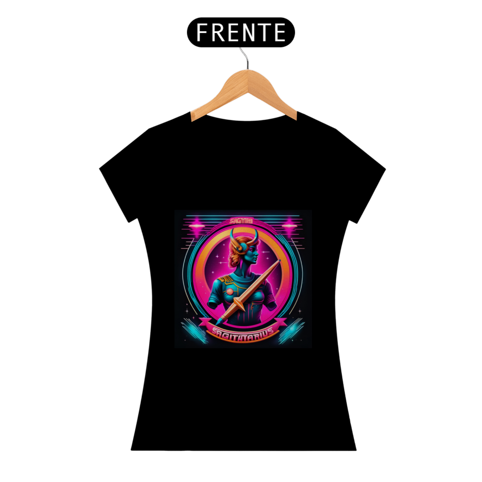 Nome do produto: Camiseta Feminina Signo de Sagitário