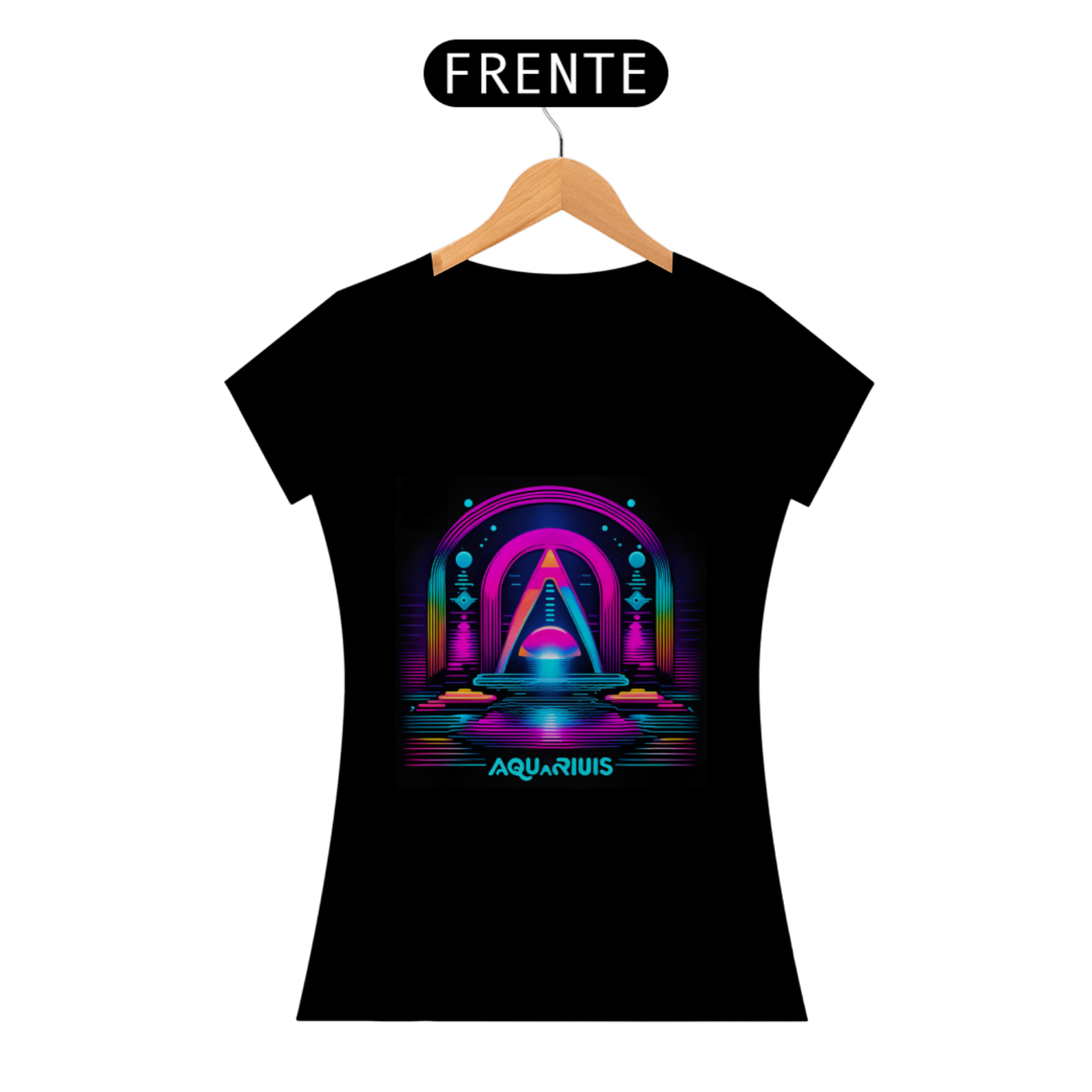 Nome do produto: Camiseta Feminina Signo de Aquário