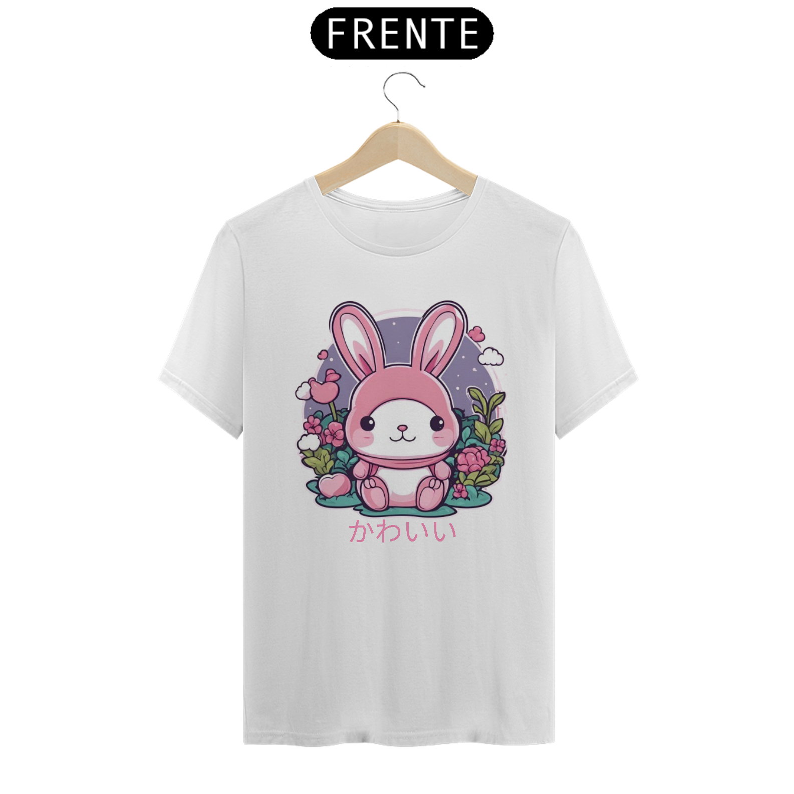 Camiseta Unissex Kawaii Bunny