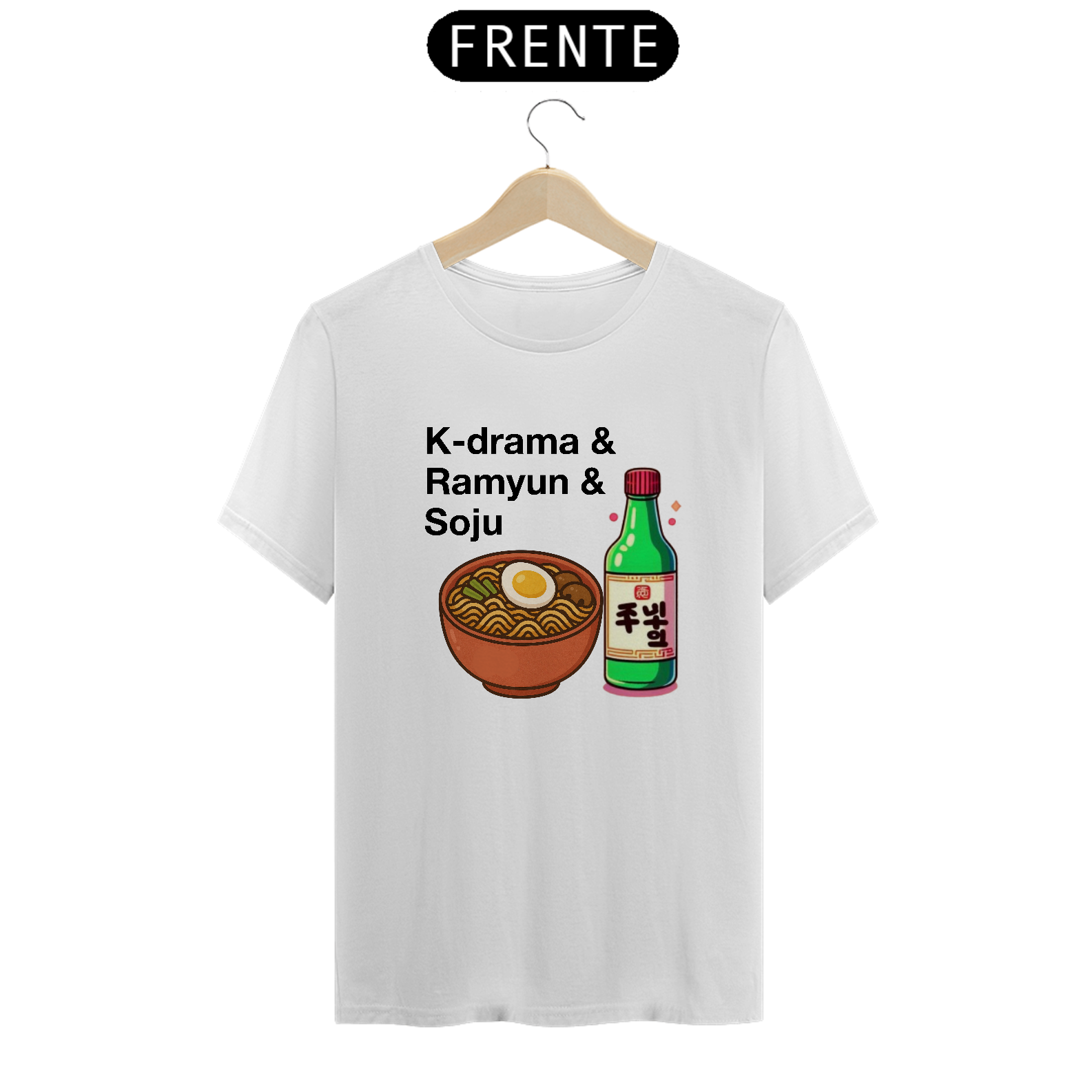 Camiseta Unissex K-drama & Ramyun & Soju
