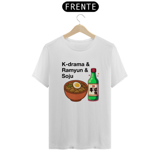 Camiseta Unissex K-drama & Ramyun & Soju