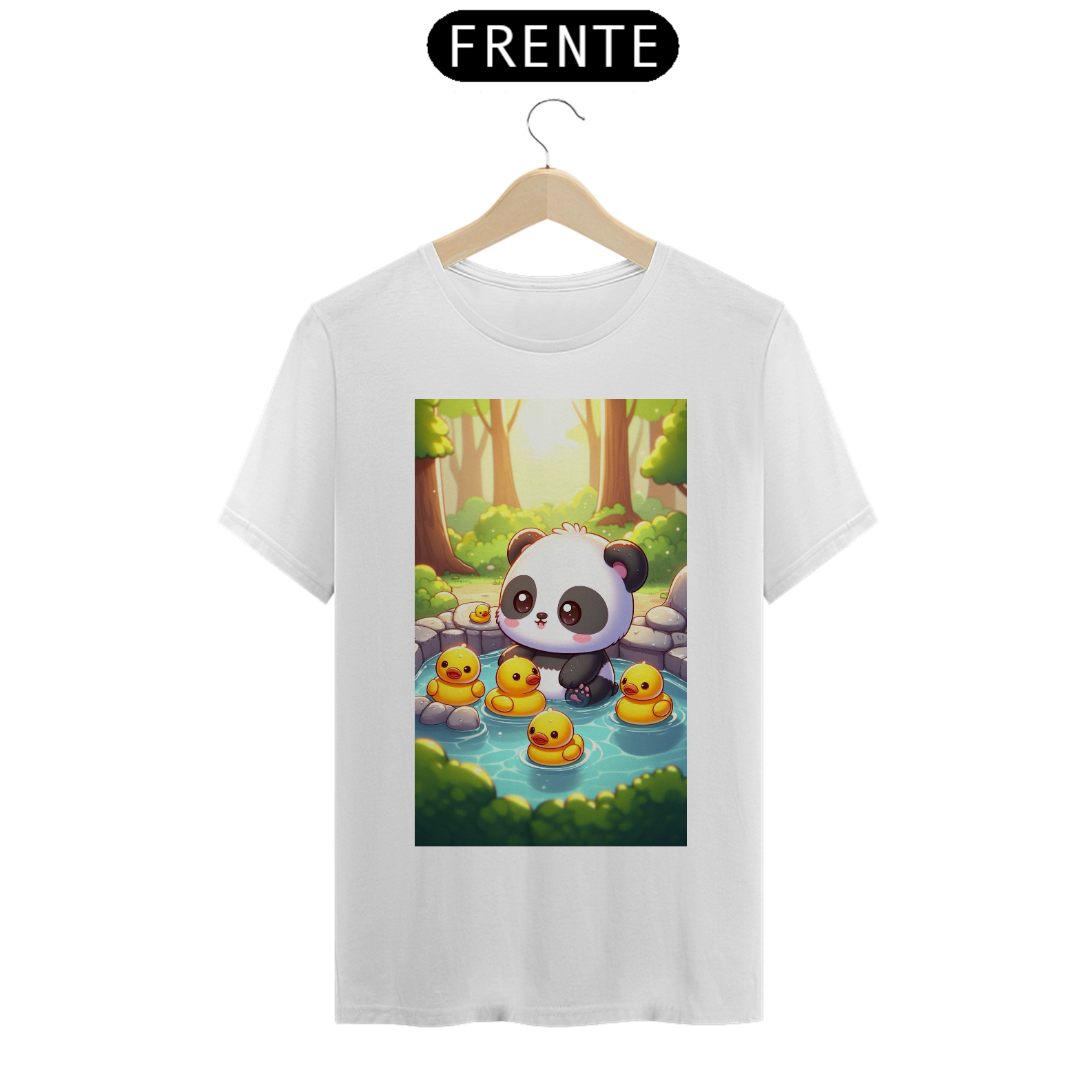 Camiseta Unissex Mang CanCan the Baby Panda