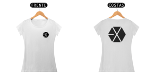 Baby Look EXO logo - frente e costas