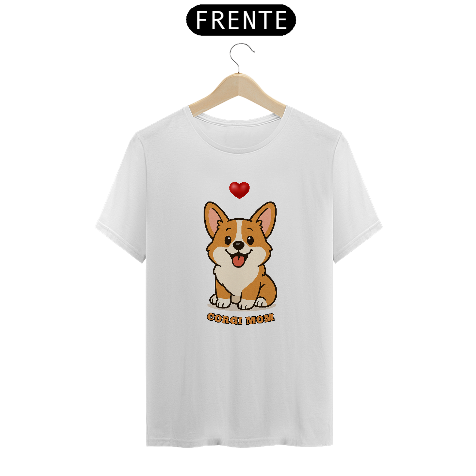 Camiseta Unissex Corgi Mom