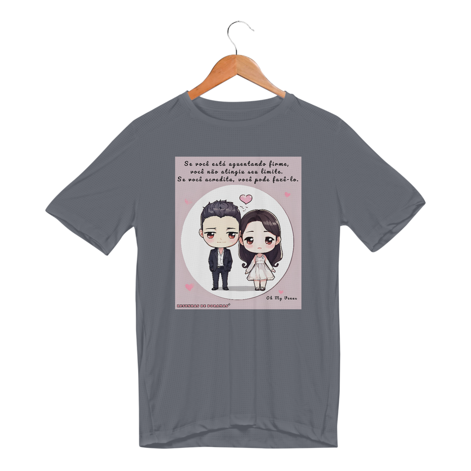 Camiseta Unissex Sport Dry UVOh My V! Chibi style para treinar