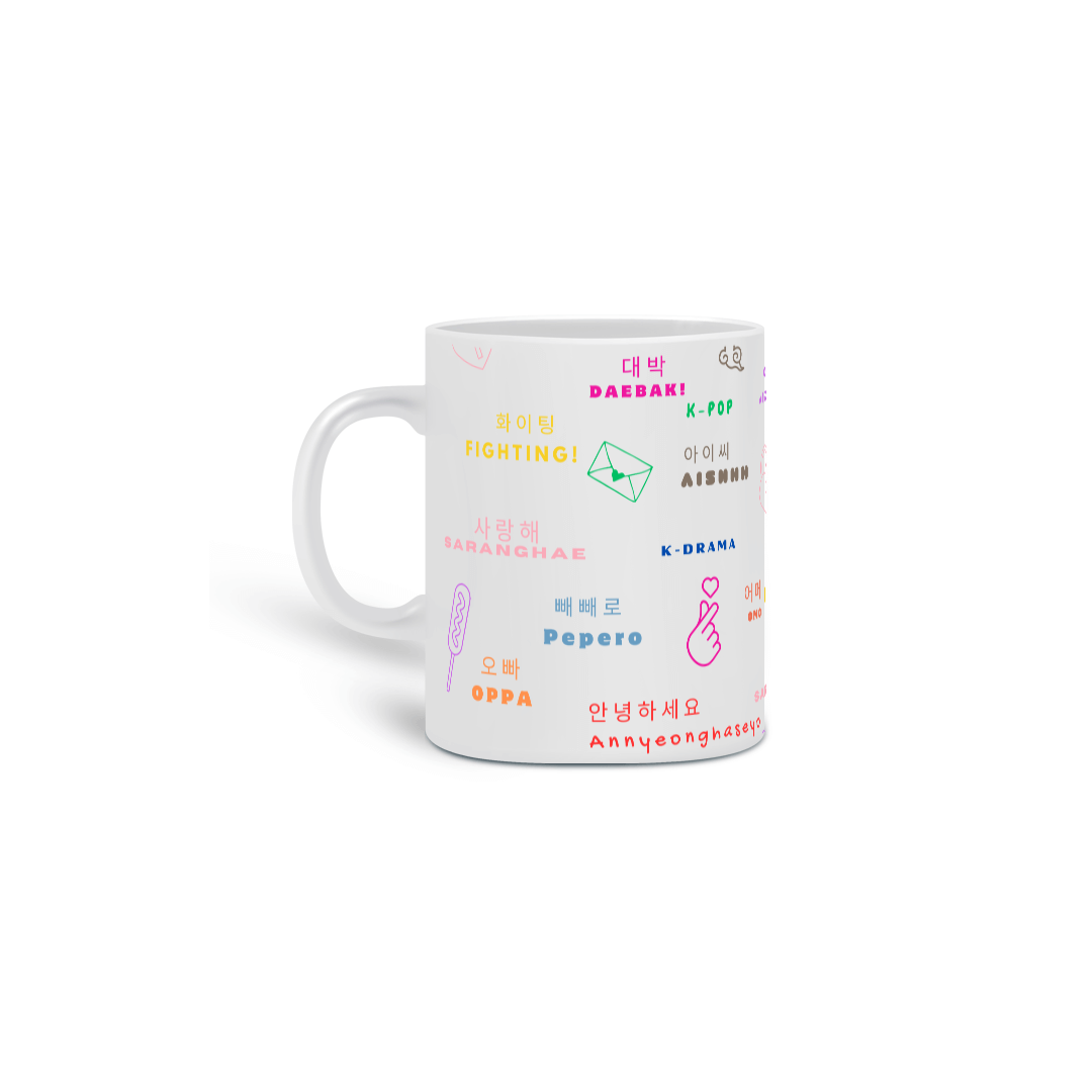 Caneca Aula de Hangul 