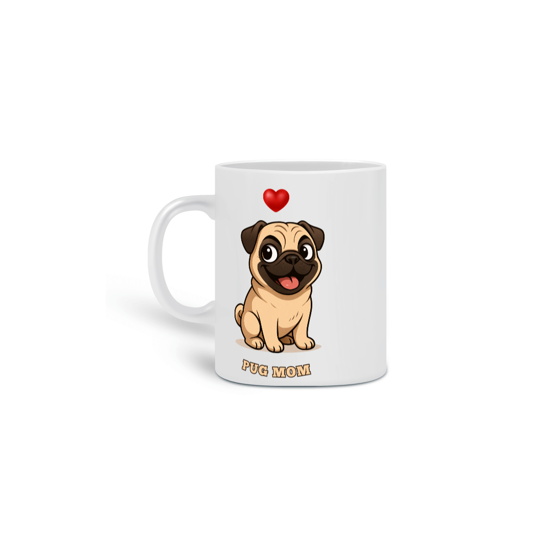 Caneca Pug Mom