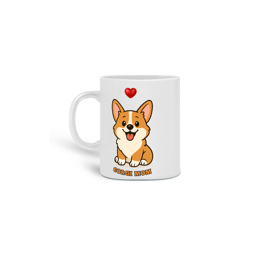 Caneca Corgi Mom