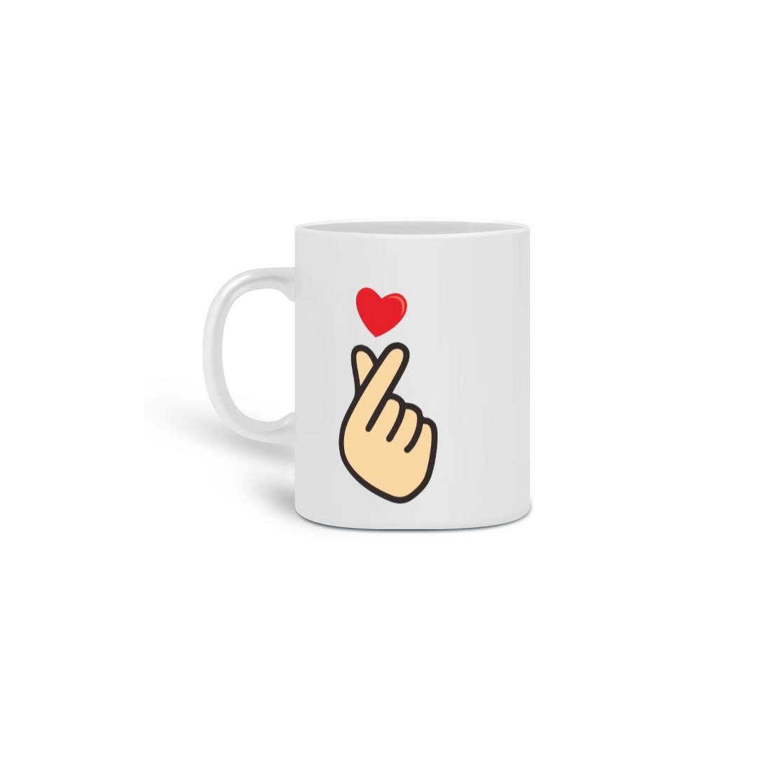 Caneca Coração Coreano Colors