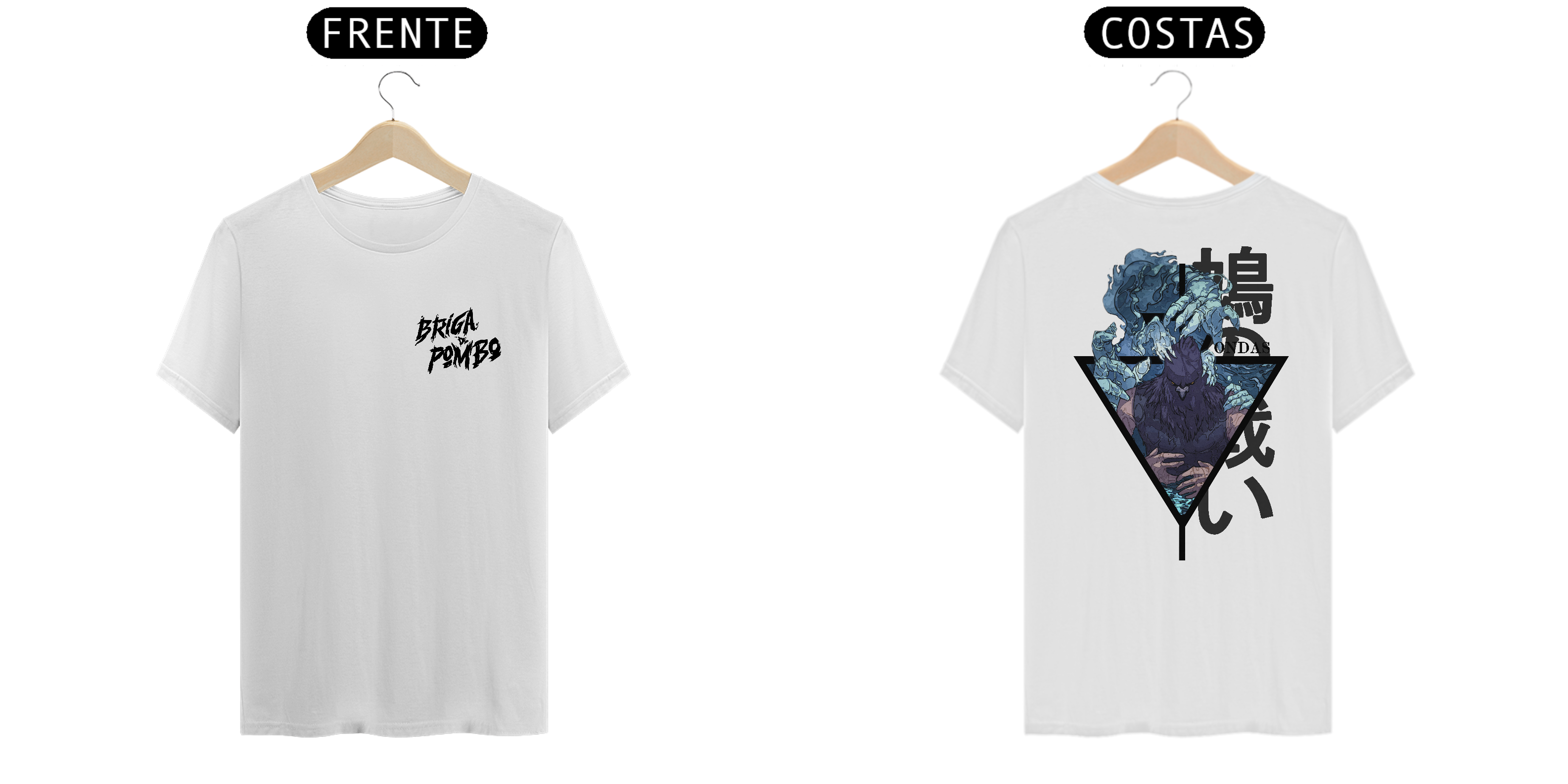 Ondas - Frente e Costas Branca 