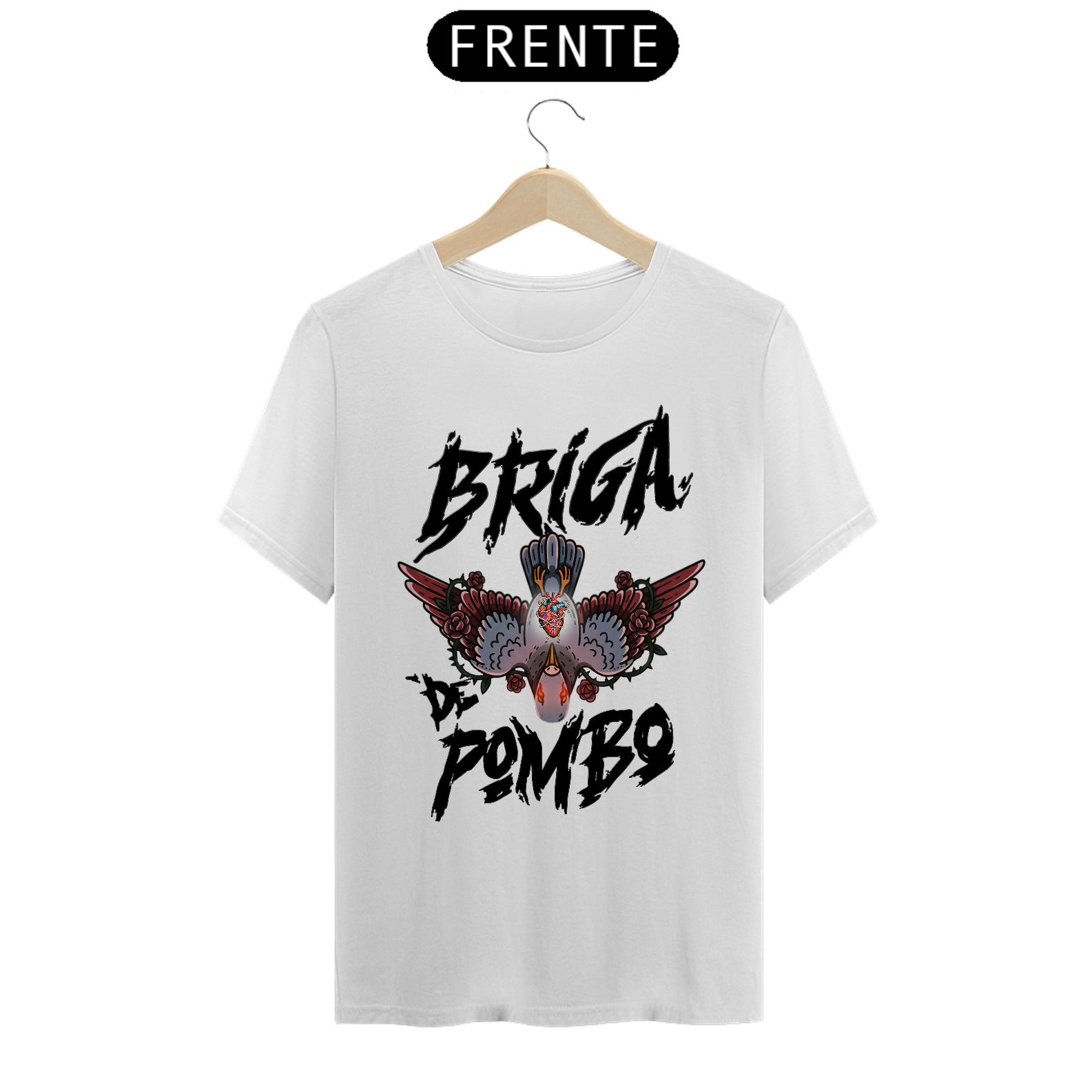 Pombo Invertido - Frente Branca