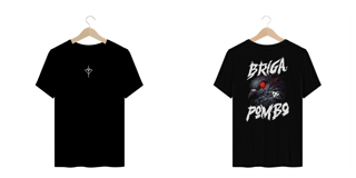 Camiseta Oversized Pombo Pistola - Estampa nas Costas