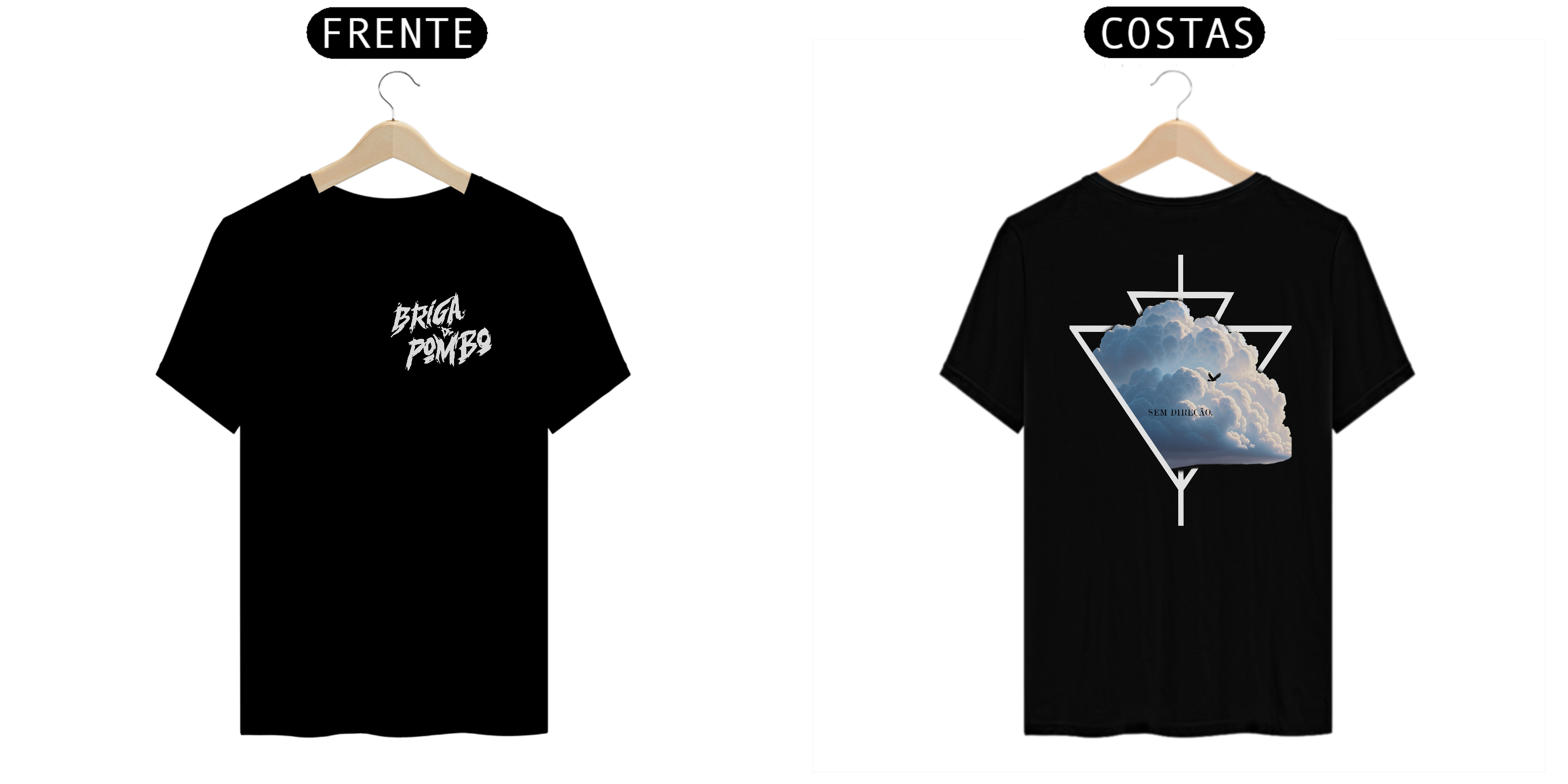 Voando Entre as Nuvens - Frente e Costas 