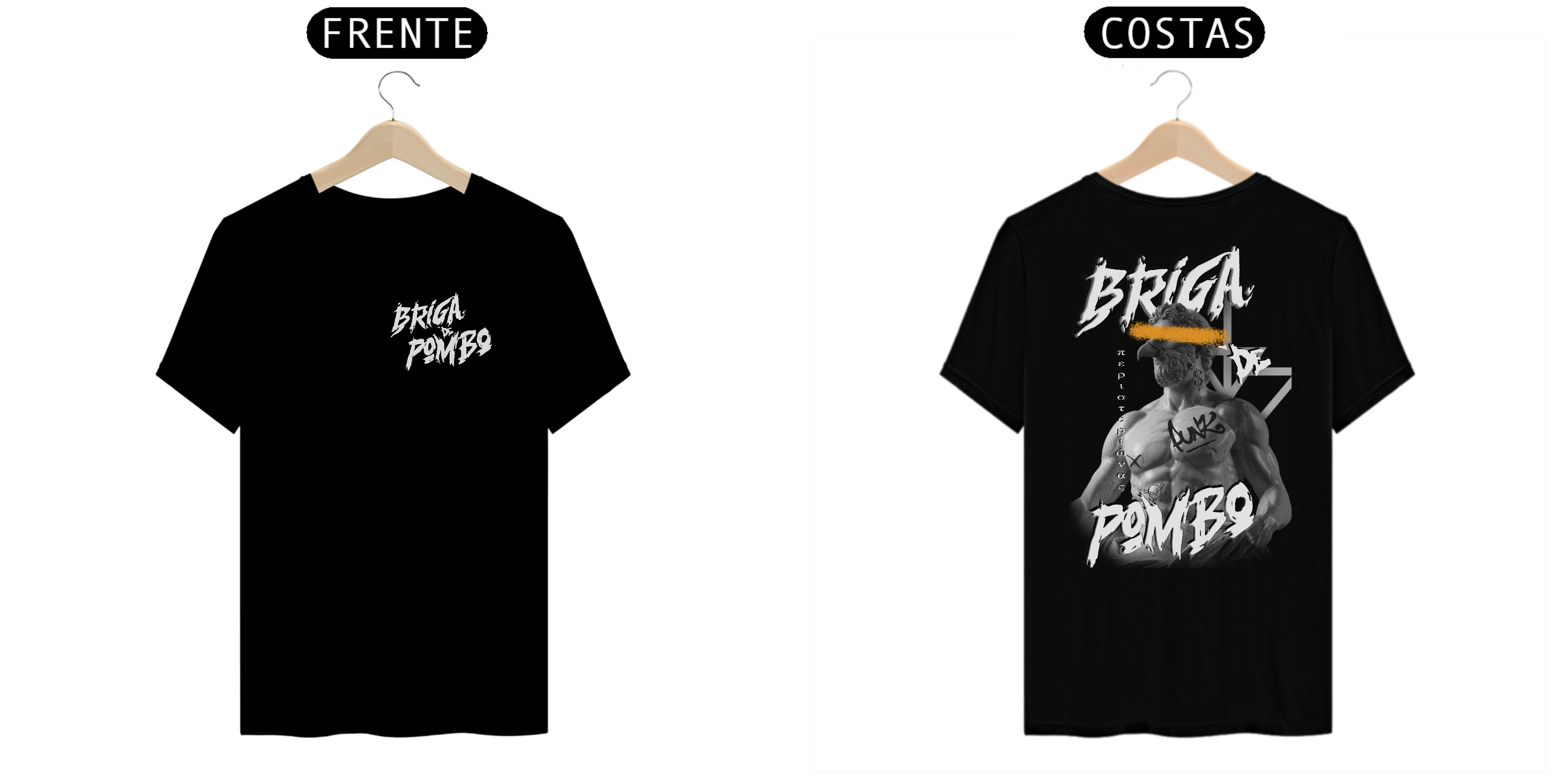 Pombo Grego - Frente e Costas