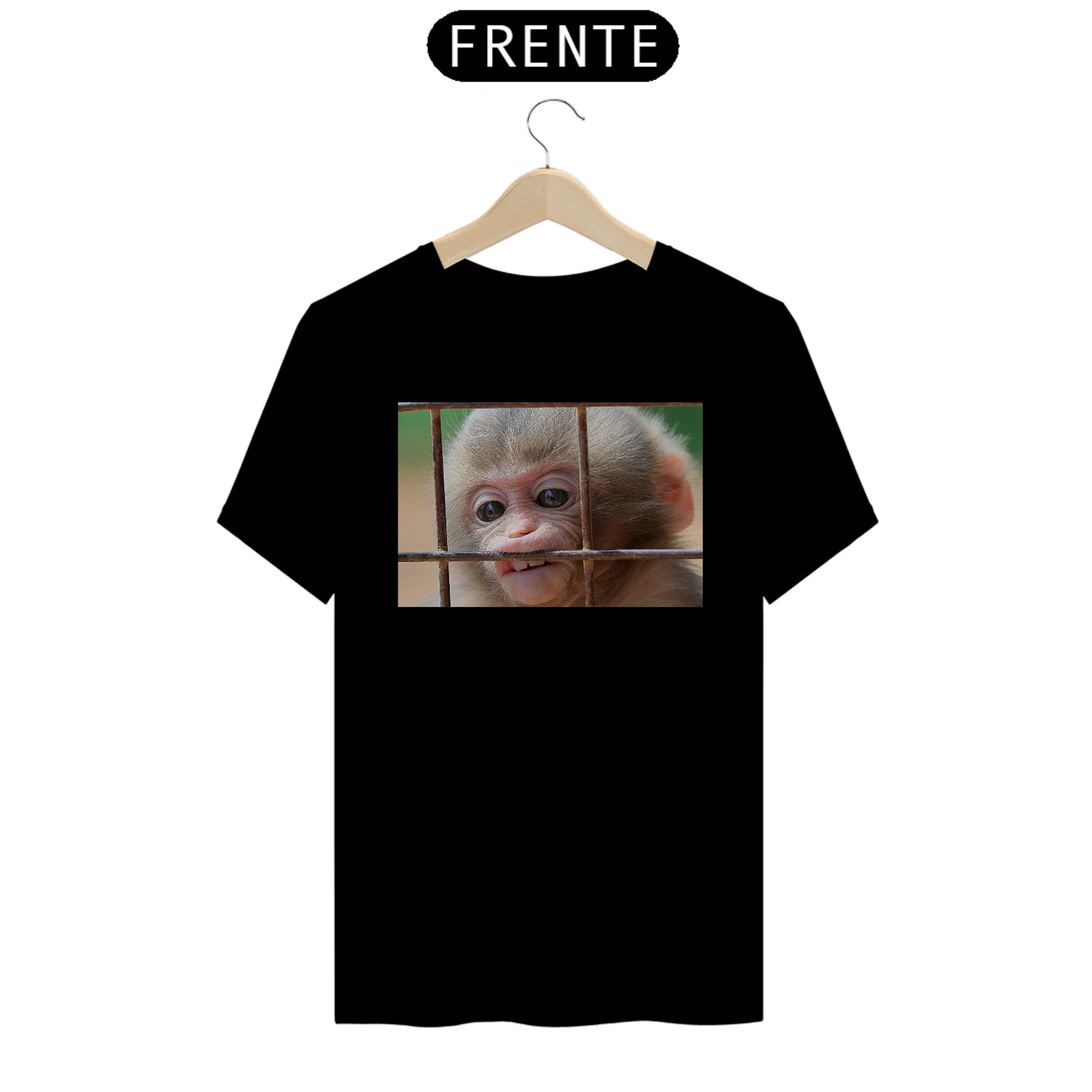 Camiseta macaquinho pensativo