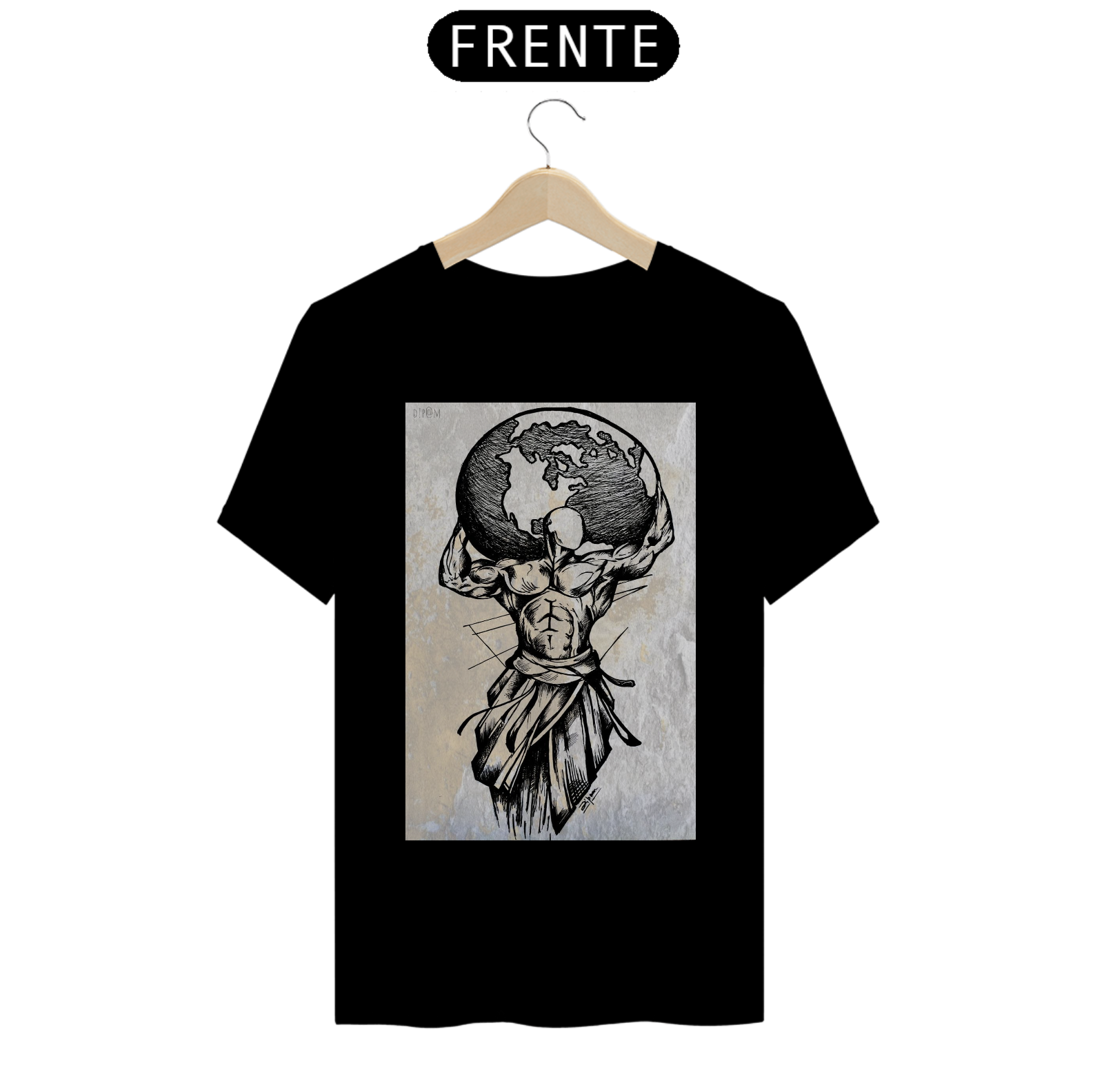 Nome do produto: Atlas Universal: Camisa Mundo às Costas