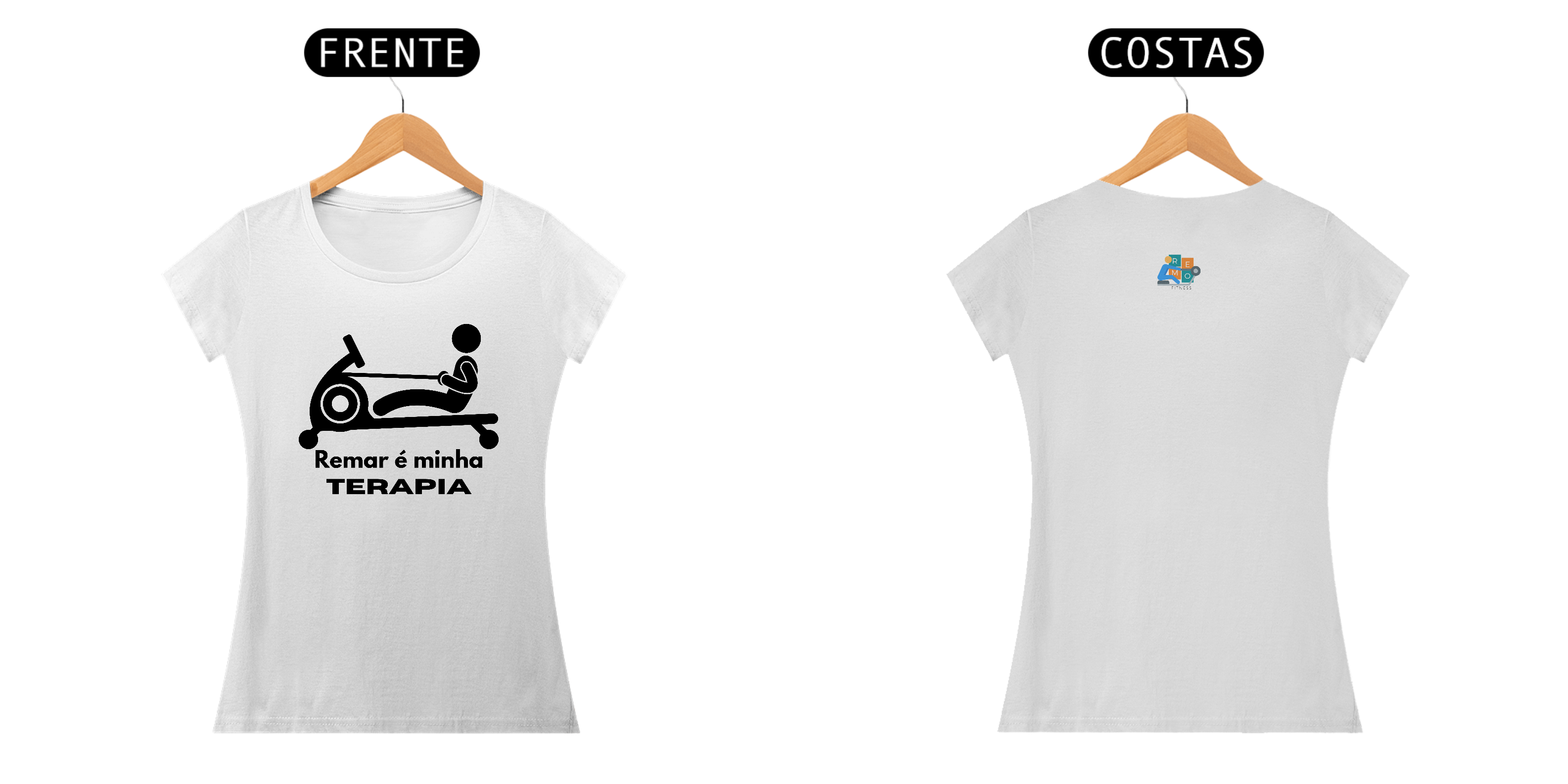Camiseta de algodão Remar é minha Terapia