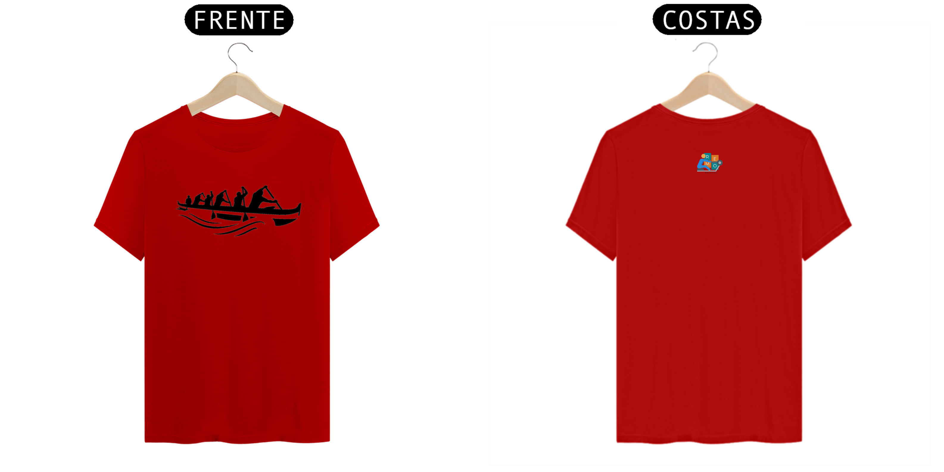 Camiseta Algodão Silhueta Canoa Havaiana