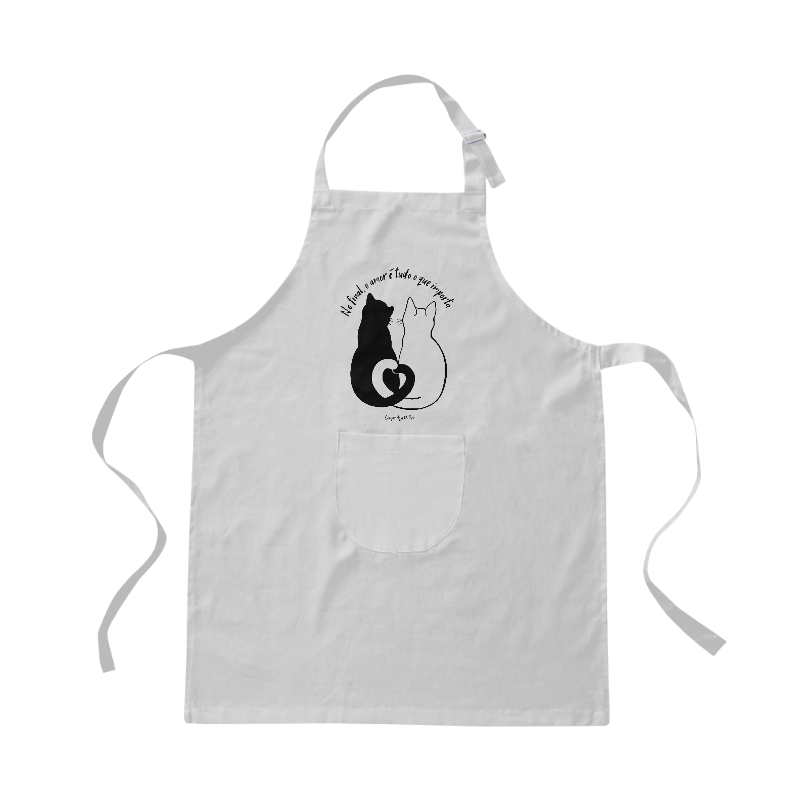 Nome do produto: Avental Brim - No final, o amor é tudo o que importa