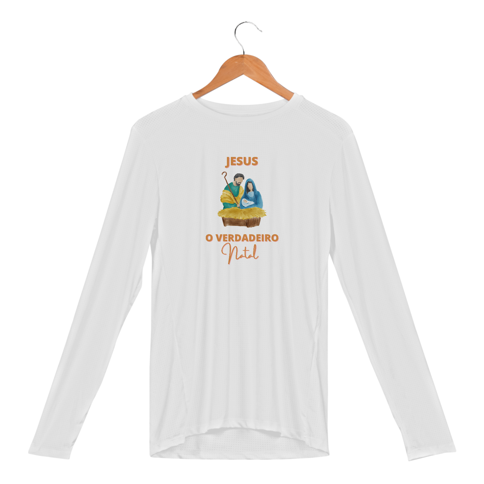 Nome do produto: Camisa Manga Longa Sport Dry Uv - Jesus o verdadeiro natal