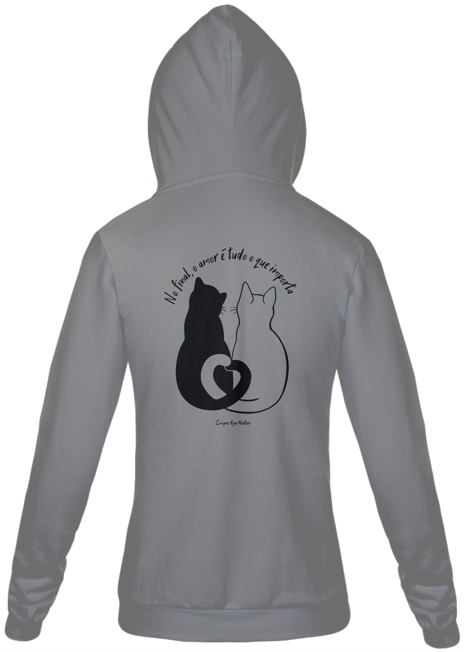 Nome do produto: Moletom Com Zíper - No final, o amor é tudo o que importa