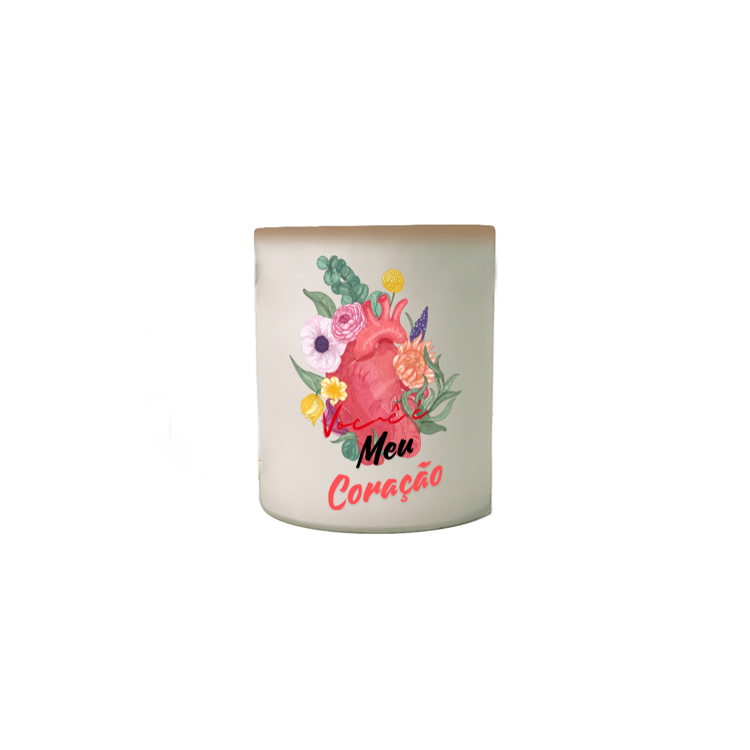 Nome do produto: Caneca Mágica Você é Meu coração