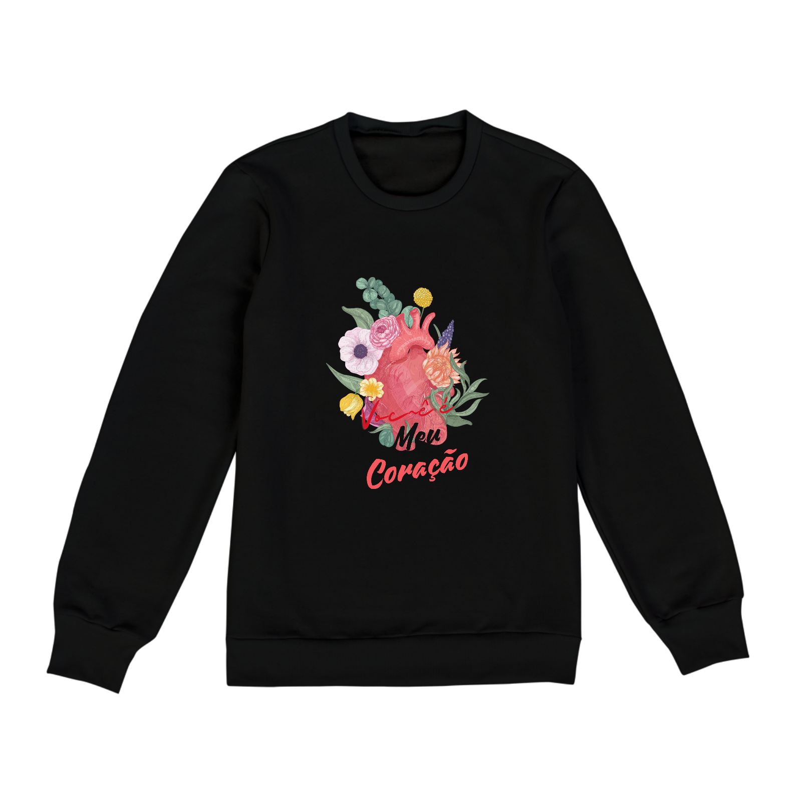 Nome do produto: Moletom Fechado Você é Meu coração