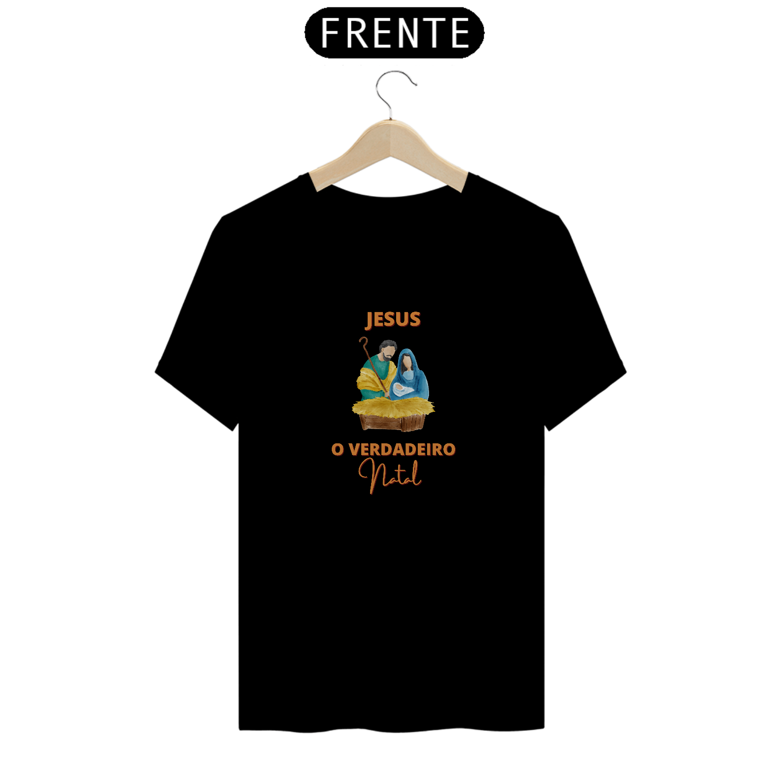 Nome do produto: T-Shirt Quality - Jesus o verdadeiro natal