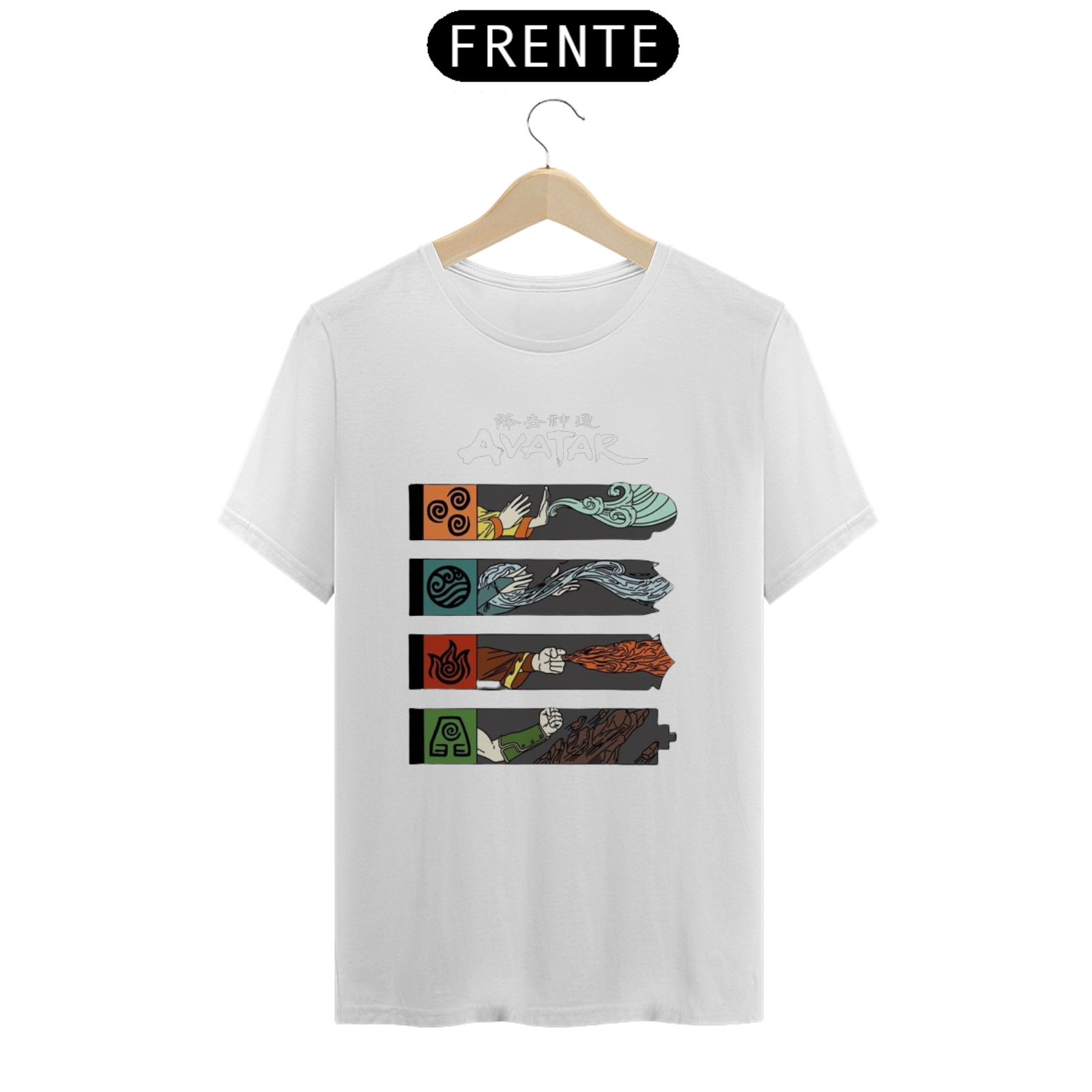 Nome do produto: Camisa avatar a lenda de aang 