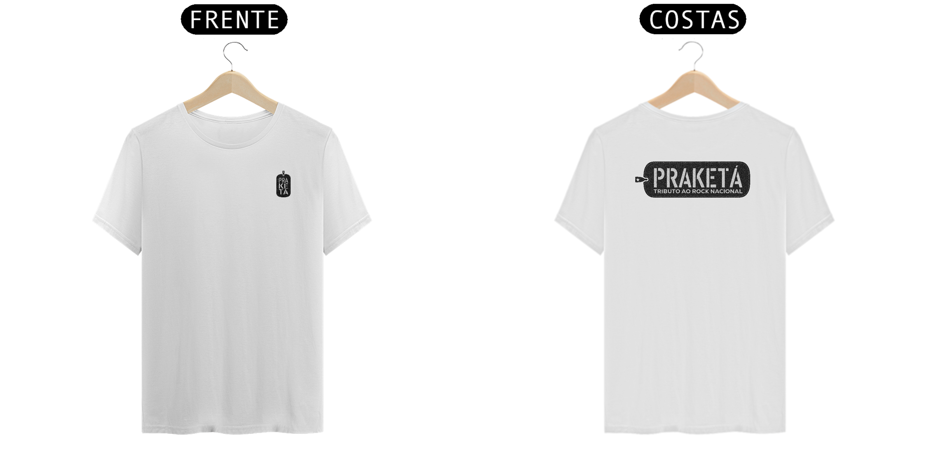 Camiseta Praketá frente e verso