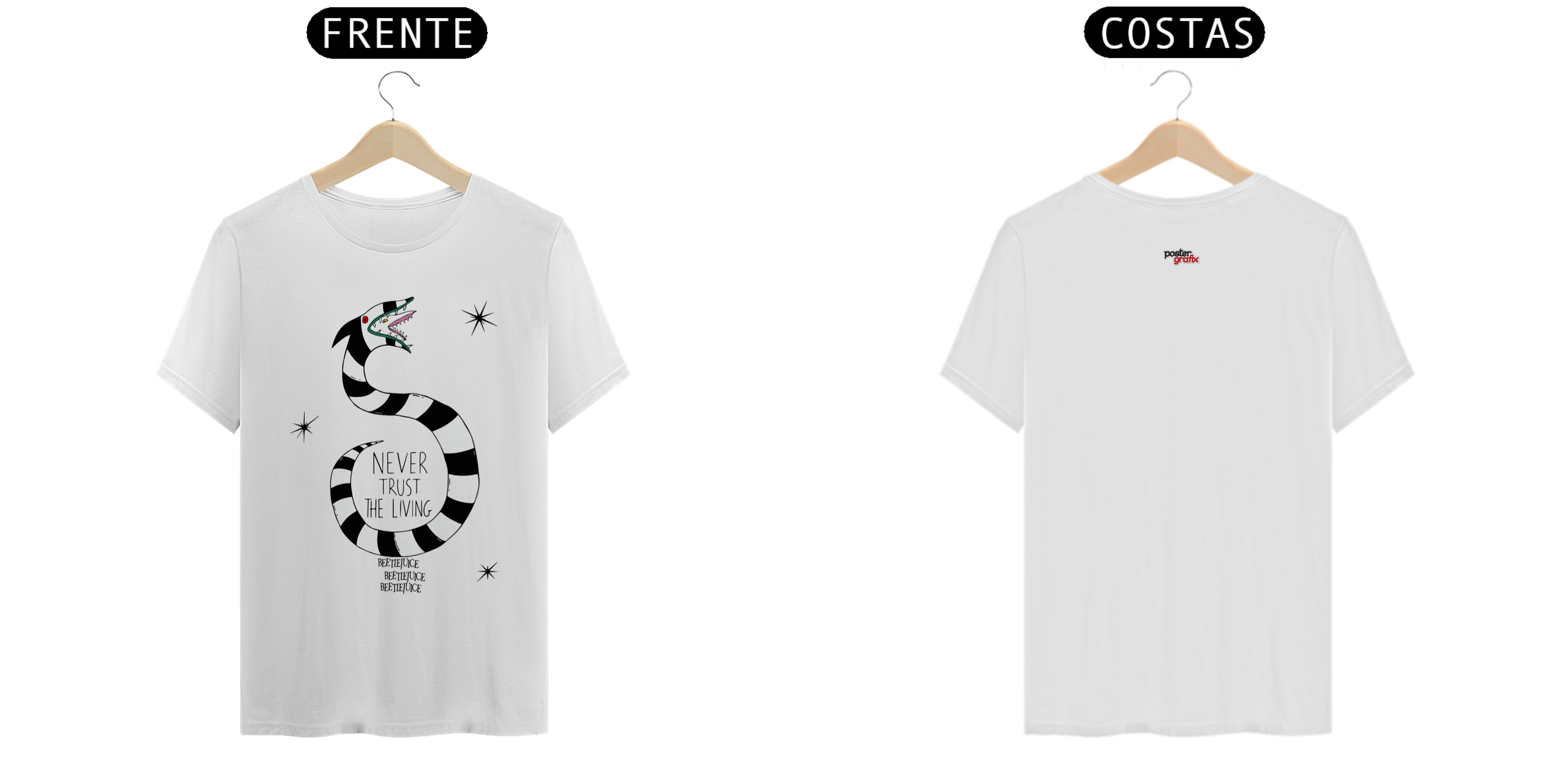 Nome do produto: Camiseta Beetlejuice Snake