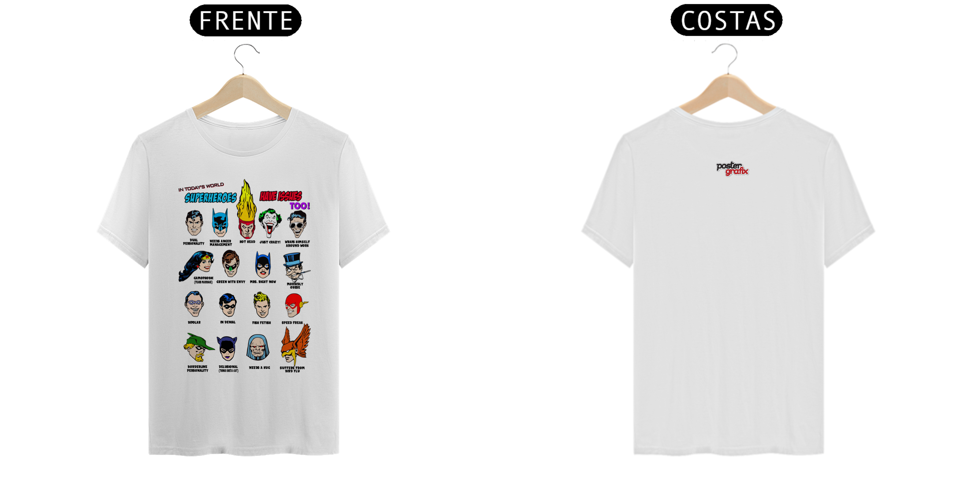 Nome do produto: Camiseta DC Super-Heroes