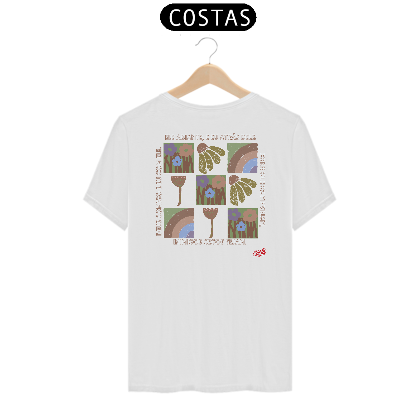 Nome do produto: CLÁSSICA DEUS COMIGO MOSÁICO - COSTAS