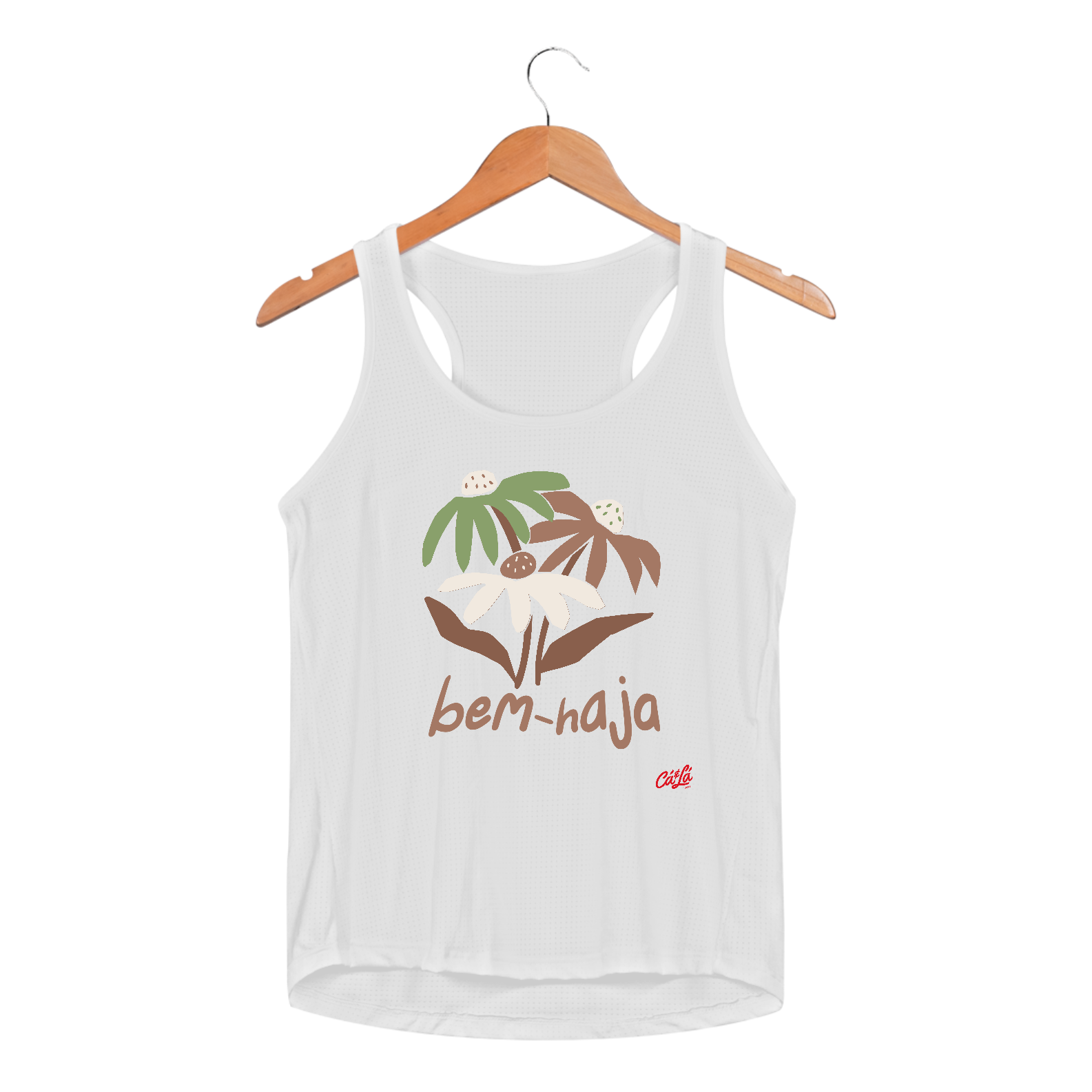 Nome do produto: DRY UV REGATA BEM-HAJA FLORES - FRENTE