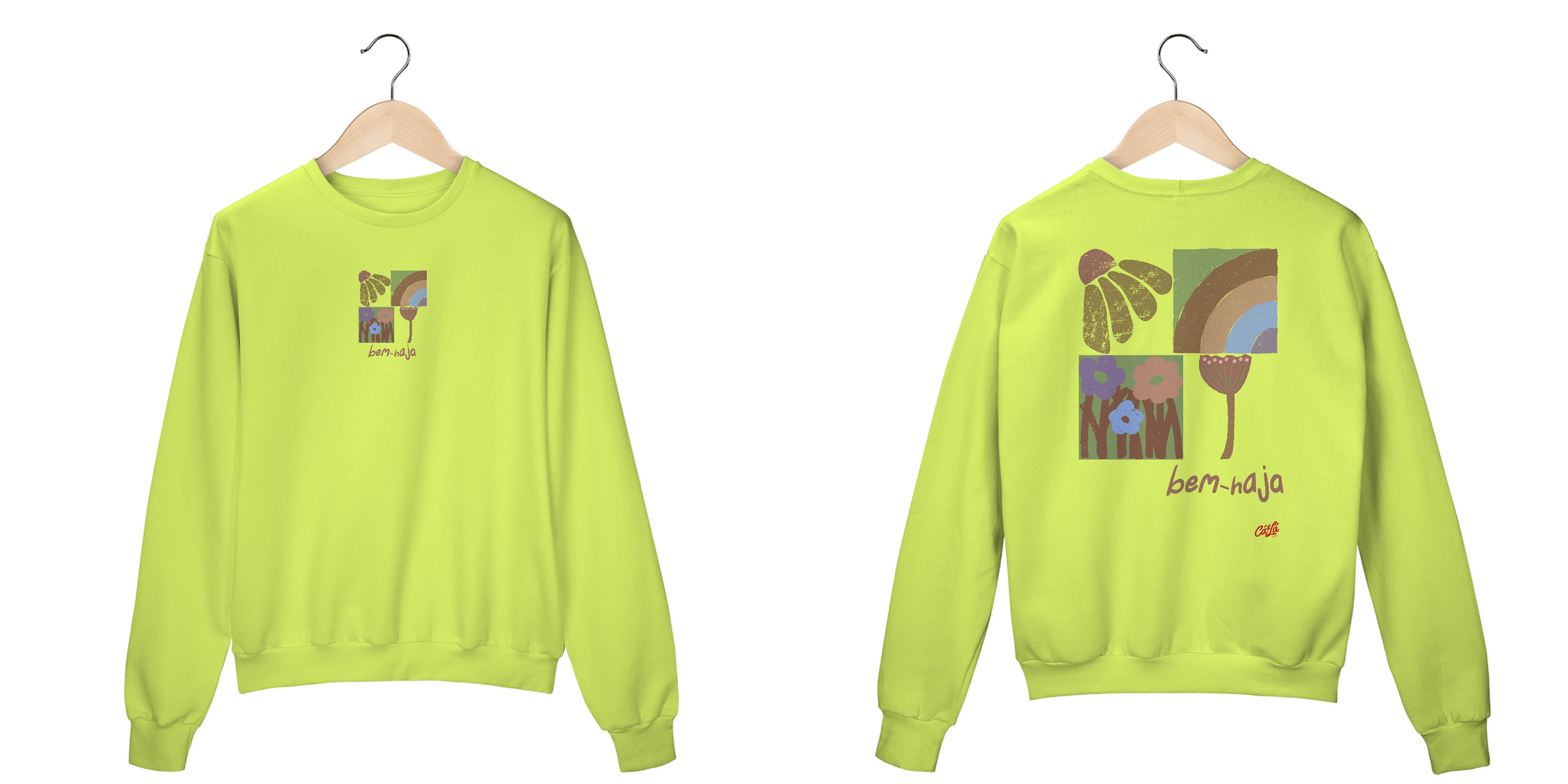 Nome do produto: BLUSÃO MOLETOM BEM-HAJA MOSAICO - FC