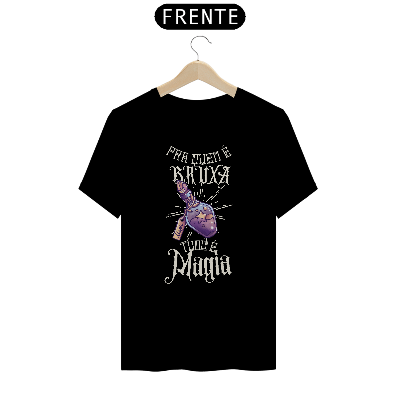 Camiseta - Bruxa Mágica - Letras claras