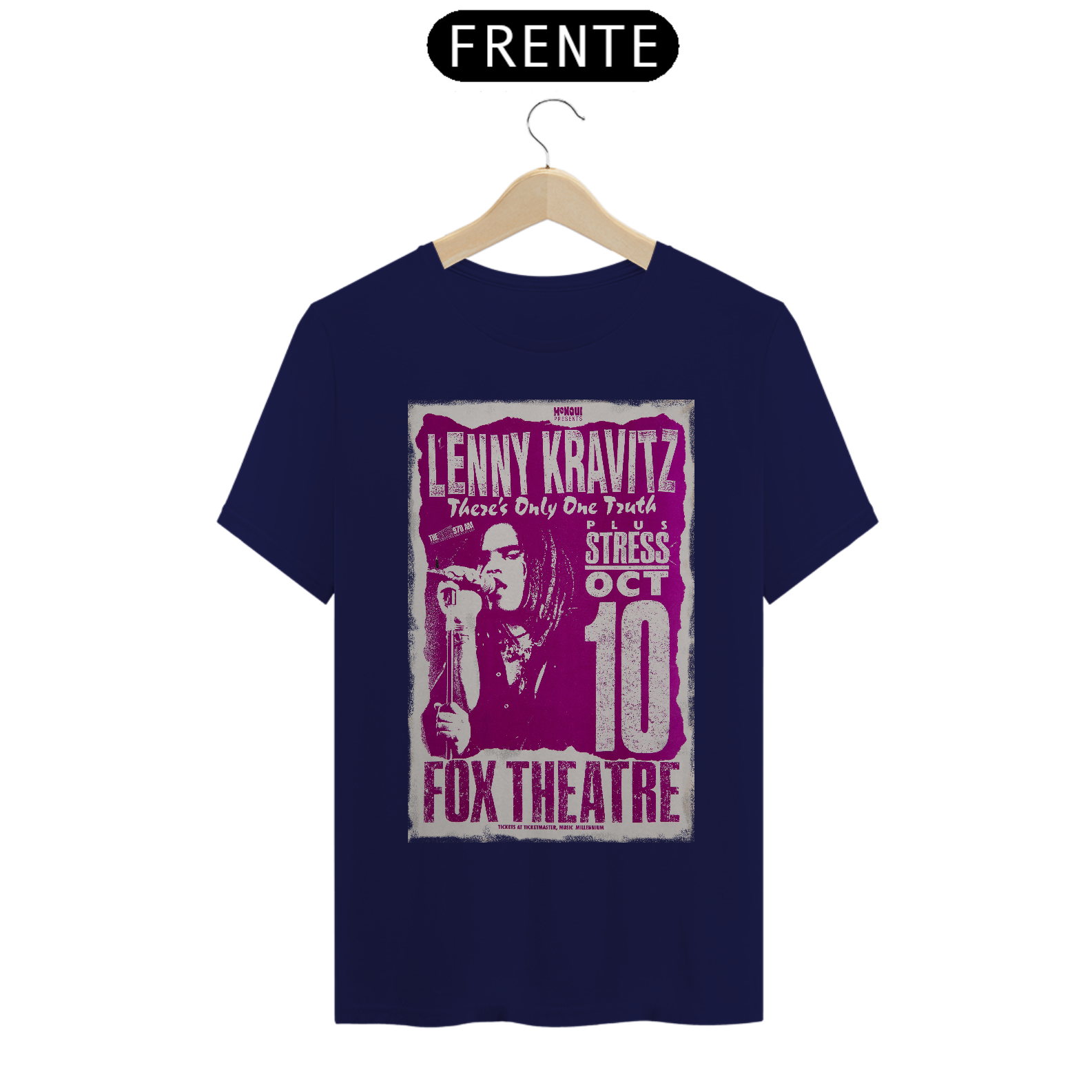Nome do produto: Camiseta Lenny Kravitz - Show de 1991 Em Portland, Atlanta - NOSSAS CAMISETAS SÃO MAIS AJUSTADAS AO CORPO - ANTES DE FINALIZAR, VEJA TABELA DE MEDIDAS ABAIXO DO BOTÃO COMPRAR OU COMPRE UM TAMANHO MAIOR.