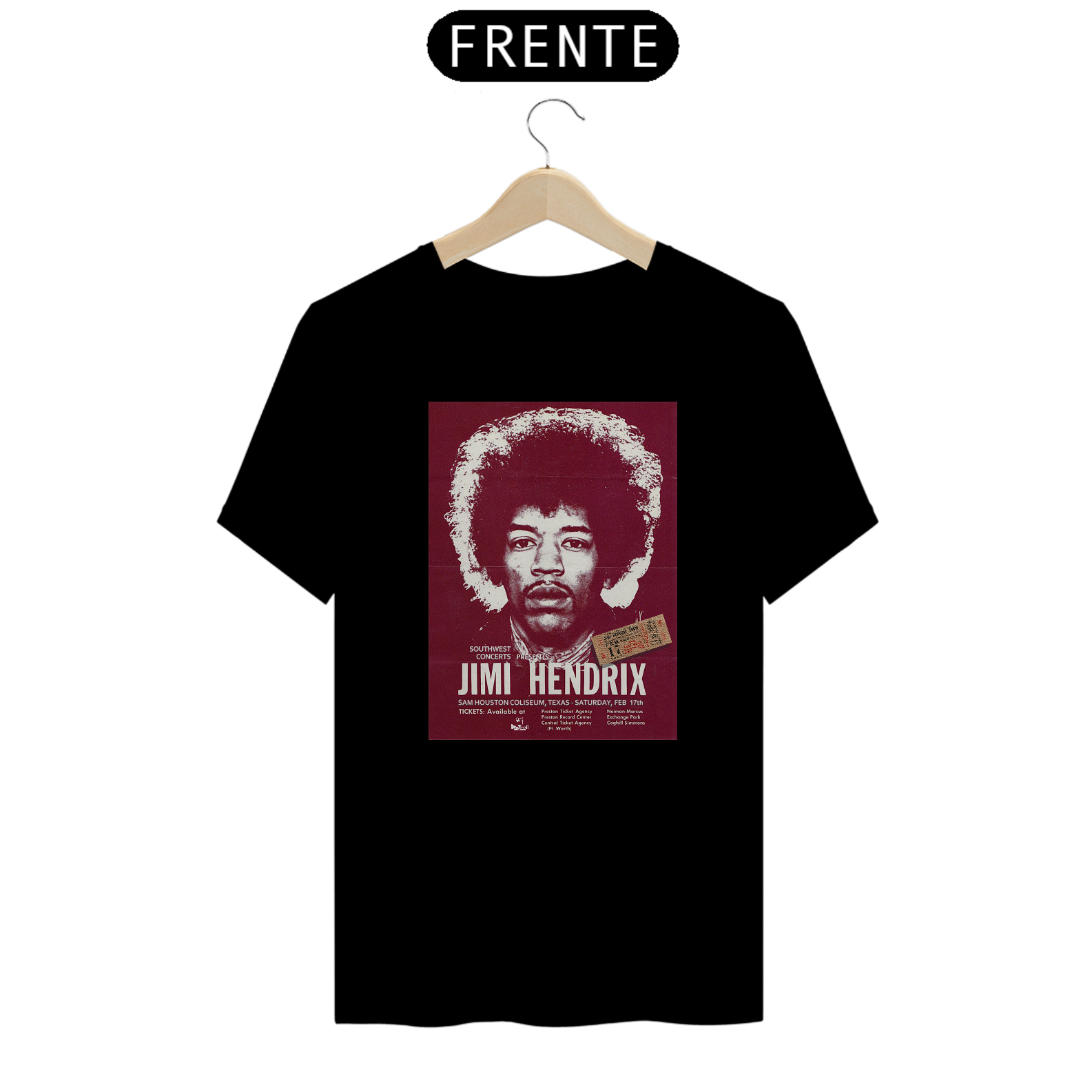 Nome do produto: Camiseta Jimi Hendrix - Concerto no Texas 1968 - ANTES DE COMPRAR VEJA TABELA DE MEDIDAS ABAIXO DO BOTÃO COMPRAR, POIS TROCA POR ERRO DE TAMANHO É DE RESPONSABILIDADE SUA E GERA CUSTO PRA VOCÊ