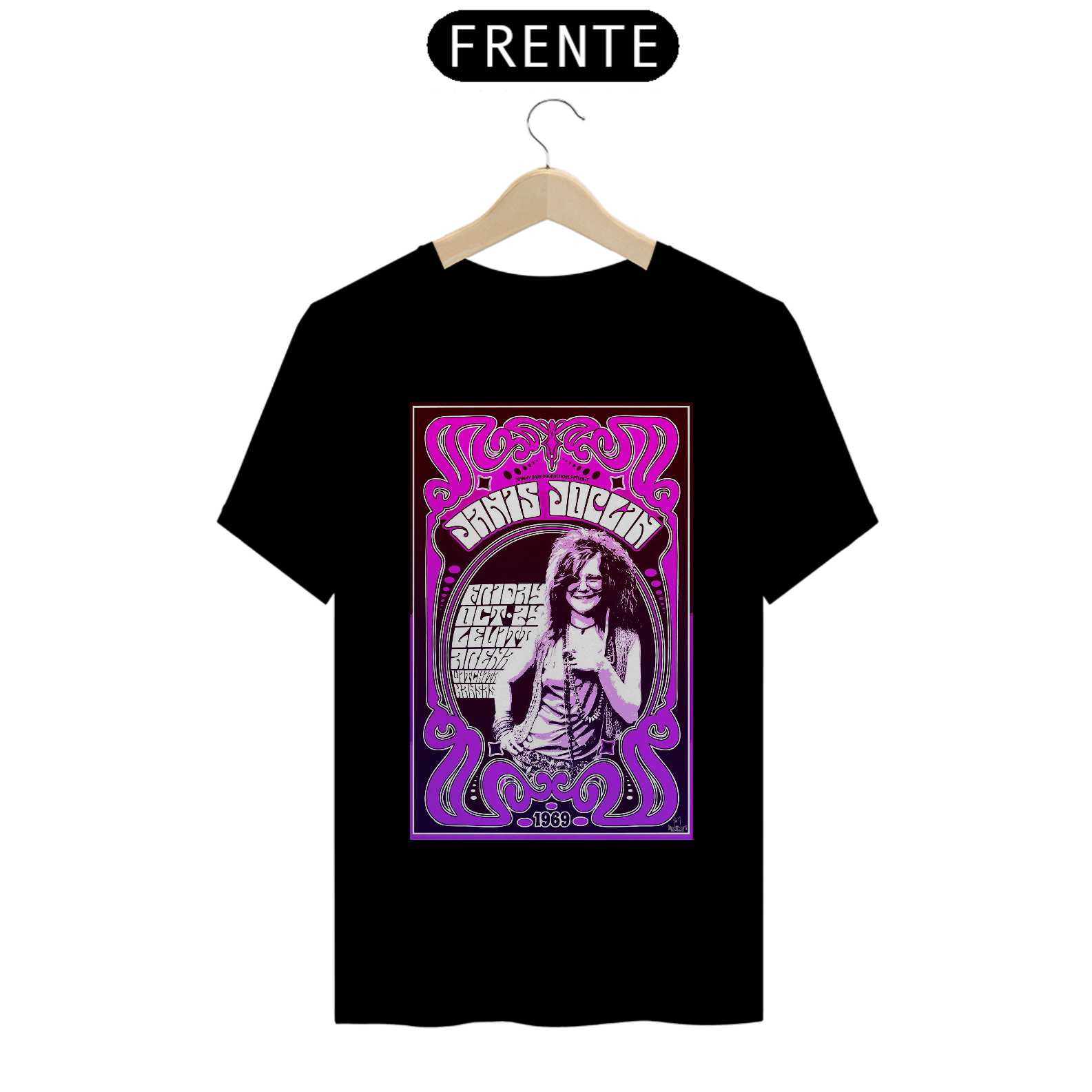Nome do produto: Camiseta Janis Joplin Show em Washita Kansas de 1969 - ANTES DE COMPRAR VEJA TABELA DE MEDIDAS ABAIXO DO BOTÃO COMPRAR, POIS TROCA POR ERRO DE TAMANHO É DE RESPONSABILIDADE SUA E GERA CUSTO PRA VOCÊ