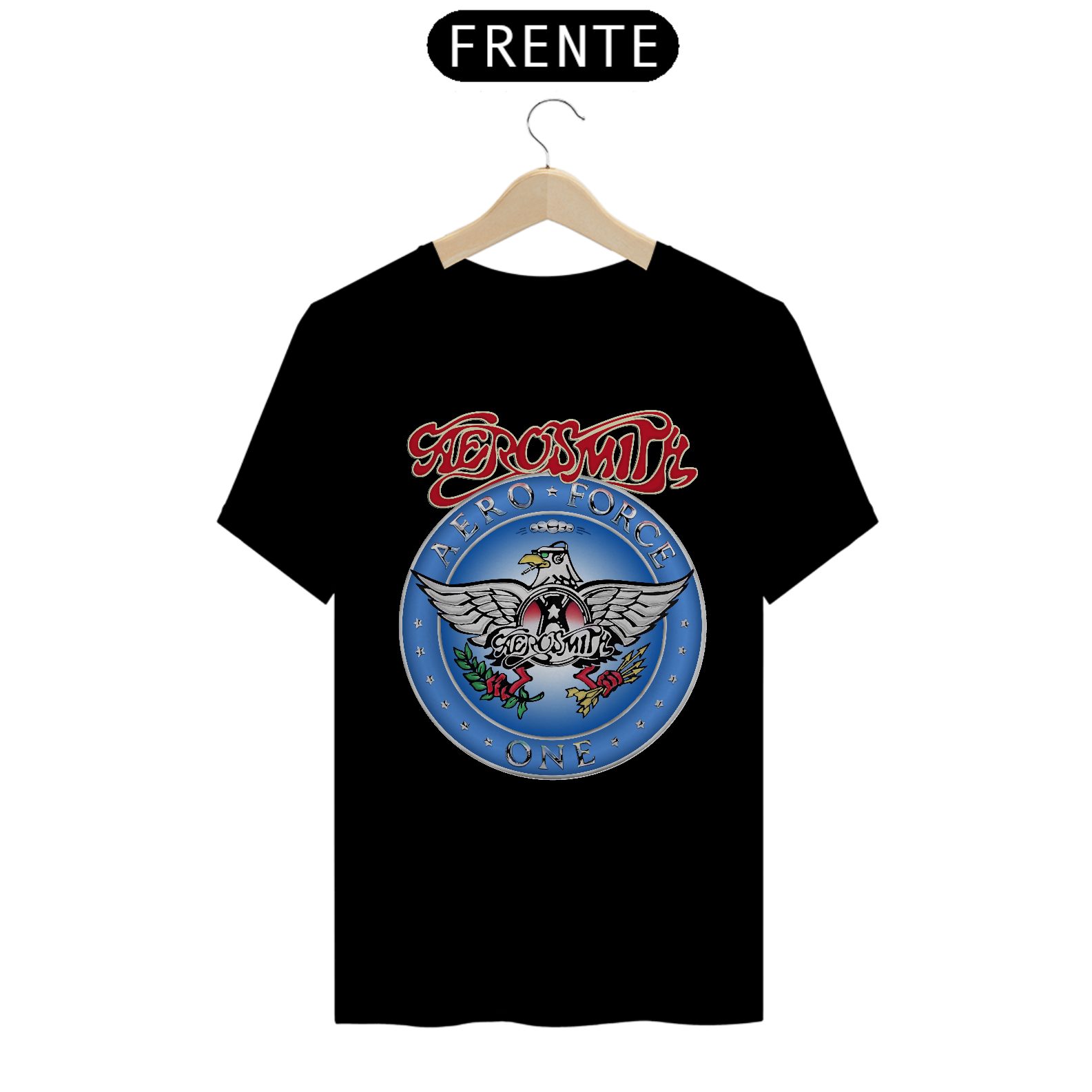 Nome do produto: Camiseta Clássica raridade do Aerosmith Aero Force One - ANTES DE COMPRAR VEJA TABELA DE MEDIDAS ABAIXO DO BOTÃO COMPRAR, POIS TROCA POR ERRO DE TAMANHO É DE RESPONSABILIDADE SUA E GERA CUSTO PRA VOCÊ