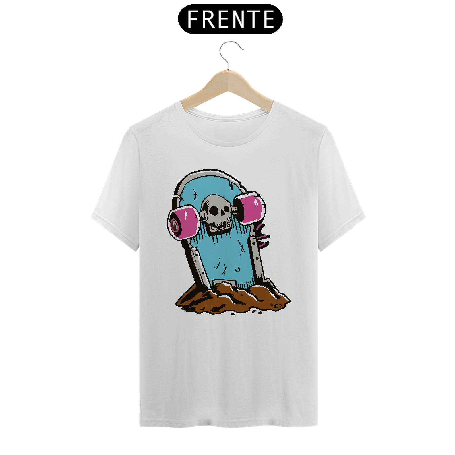 Nome do produto: camisa com estampa de skate