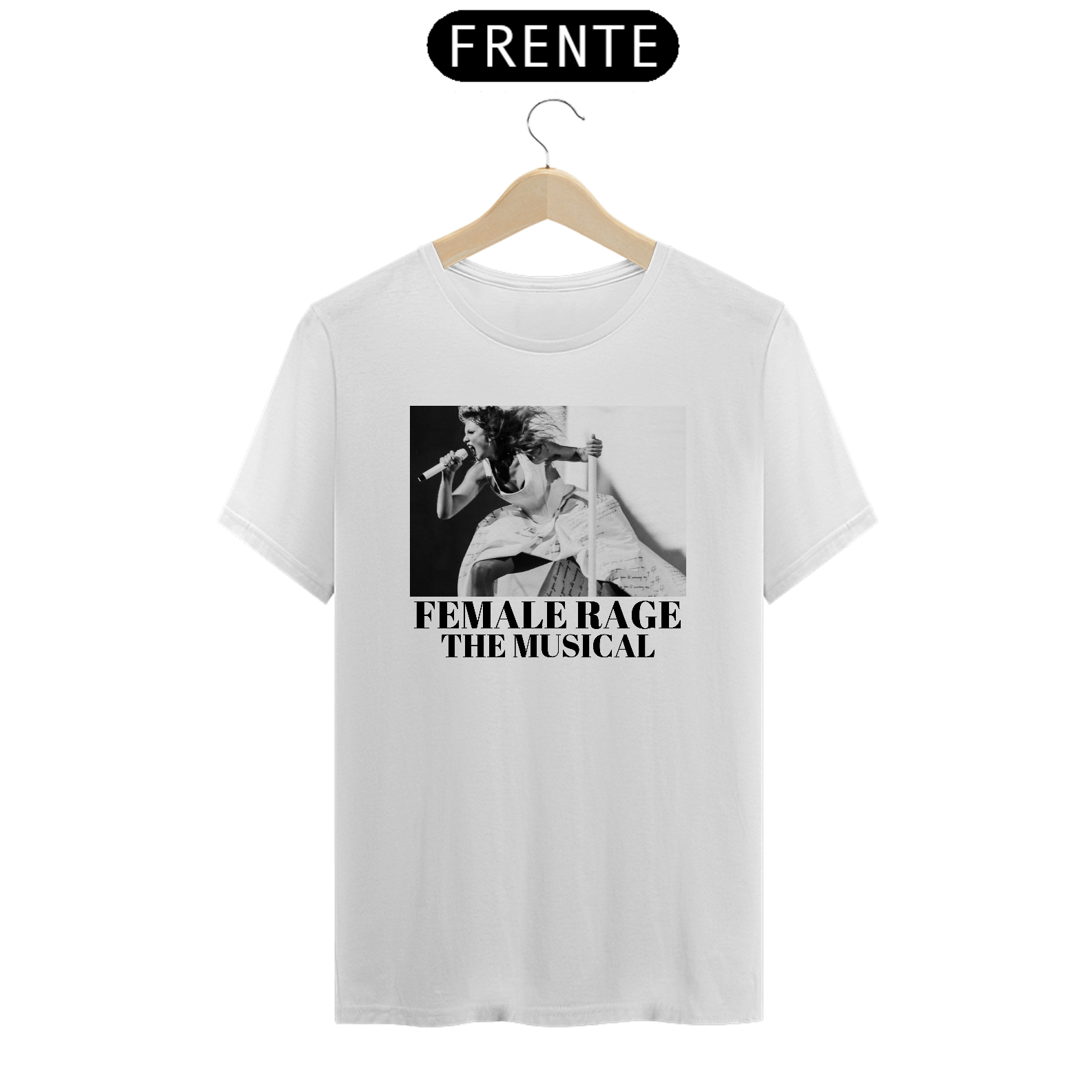 Nome do produto: TAYLOR SWIFT FEMALE RAGE TSHIRT BRANCA