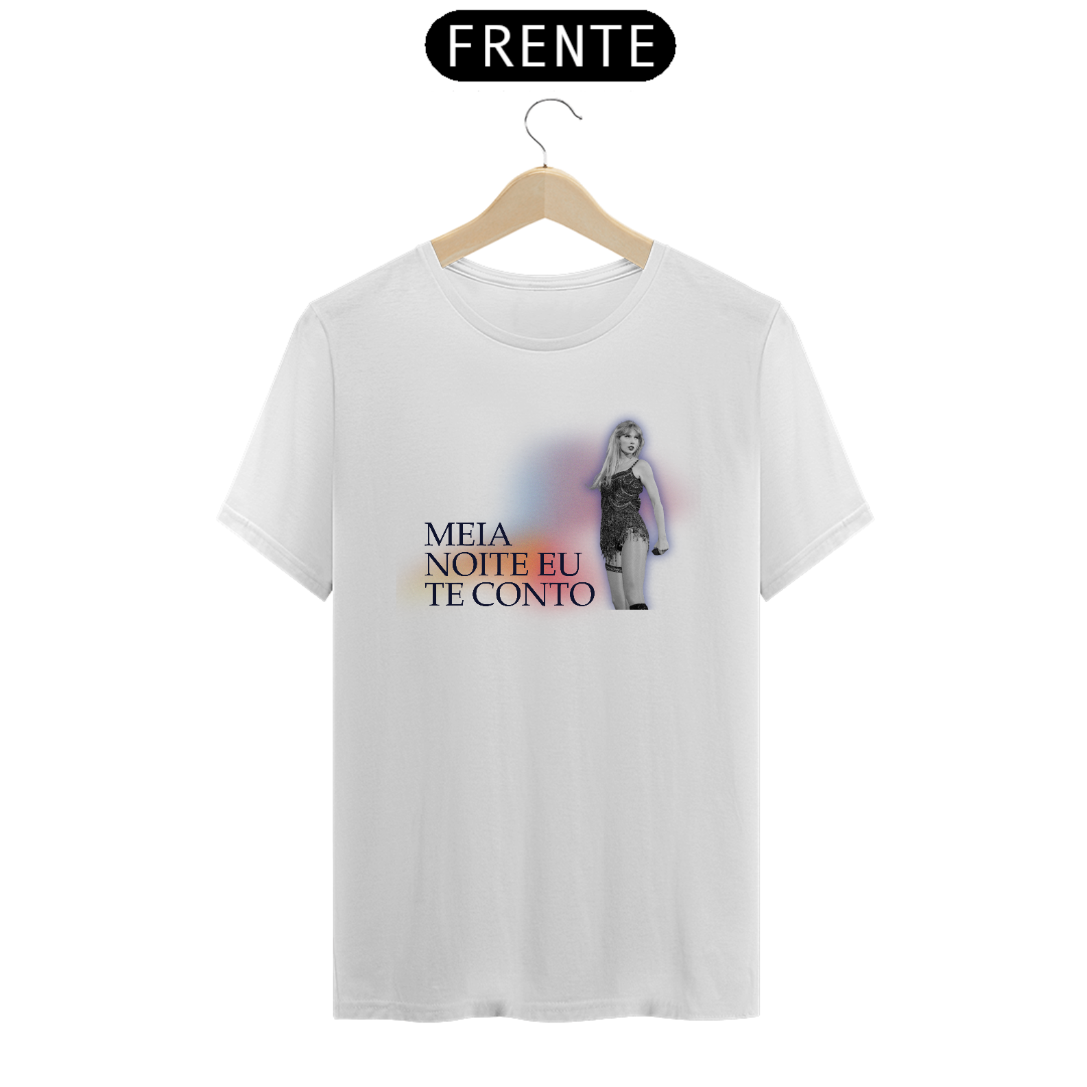 Nome do produto: TAYLOR SWIFT MIDNIGHTS TSHIRT BRANCA