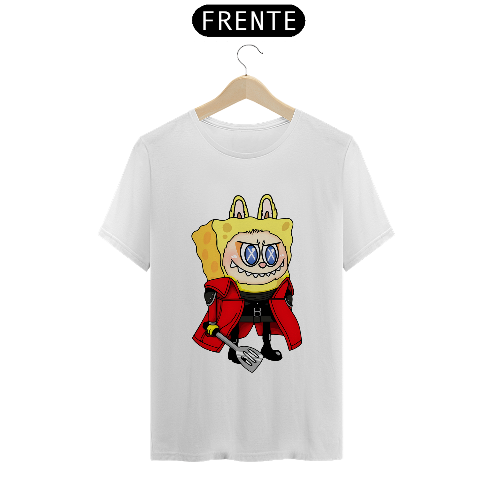Camiseta Labubu Lafufu Bob Esponja